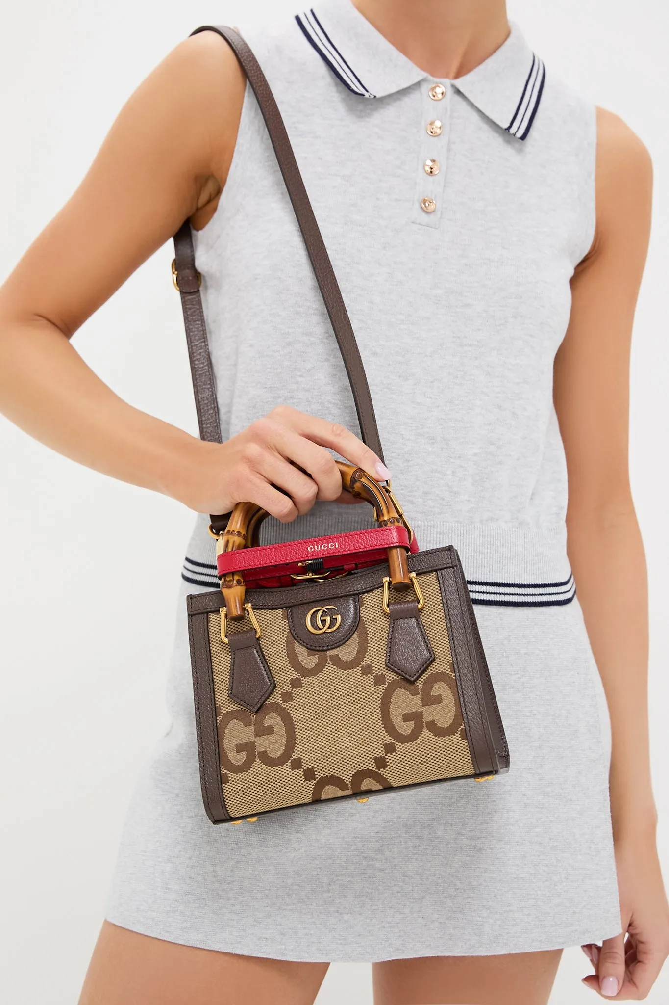 Gucci Beige Brown Canvas Shoulder Bag sold by Tuckernuck product image thumbnail 2
