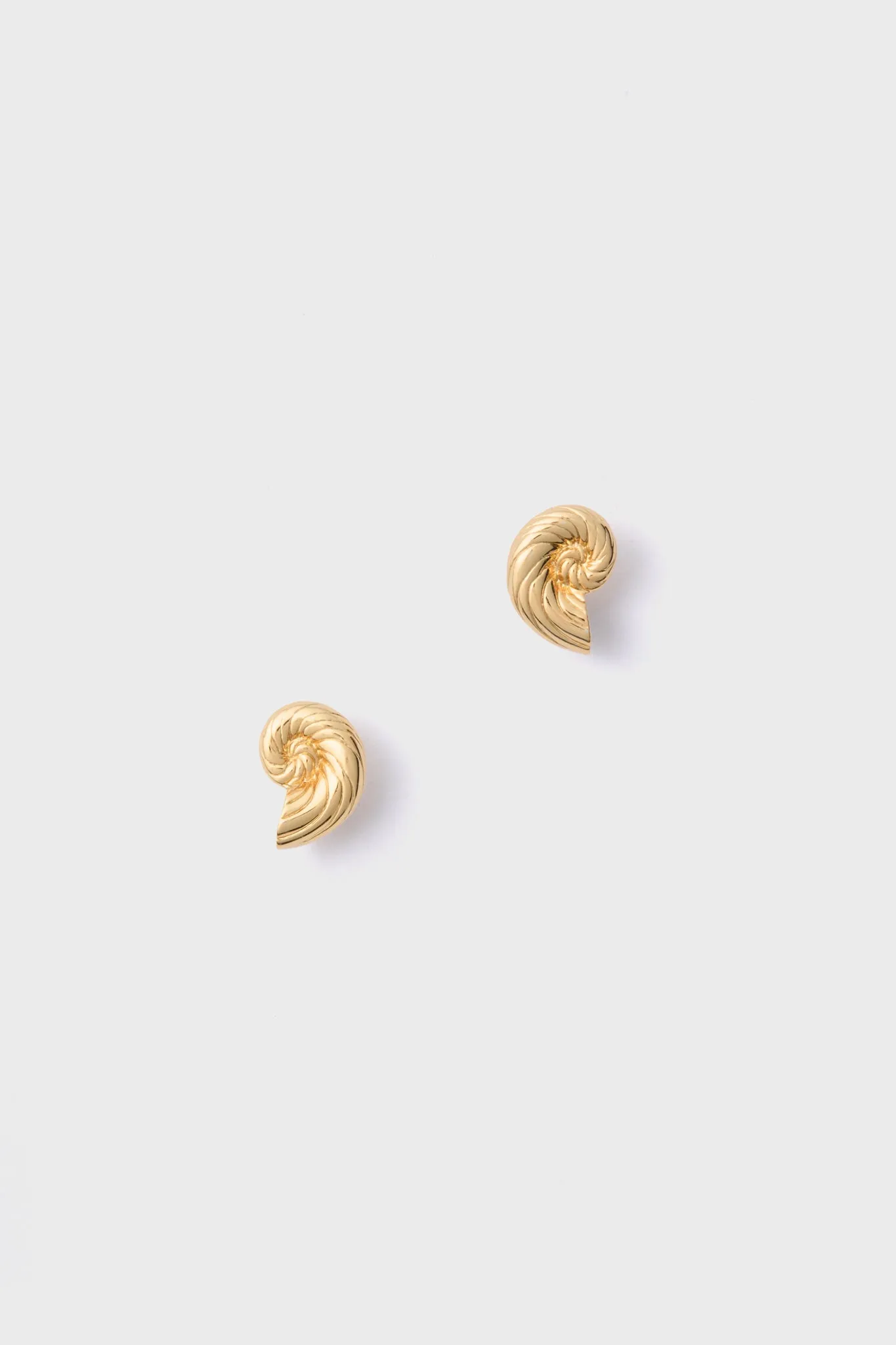 Gold Nautilus Shell Stud Earrings sold by Tuckernuck