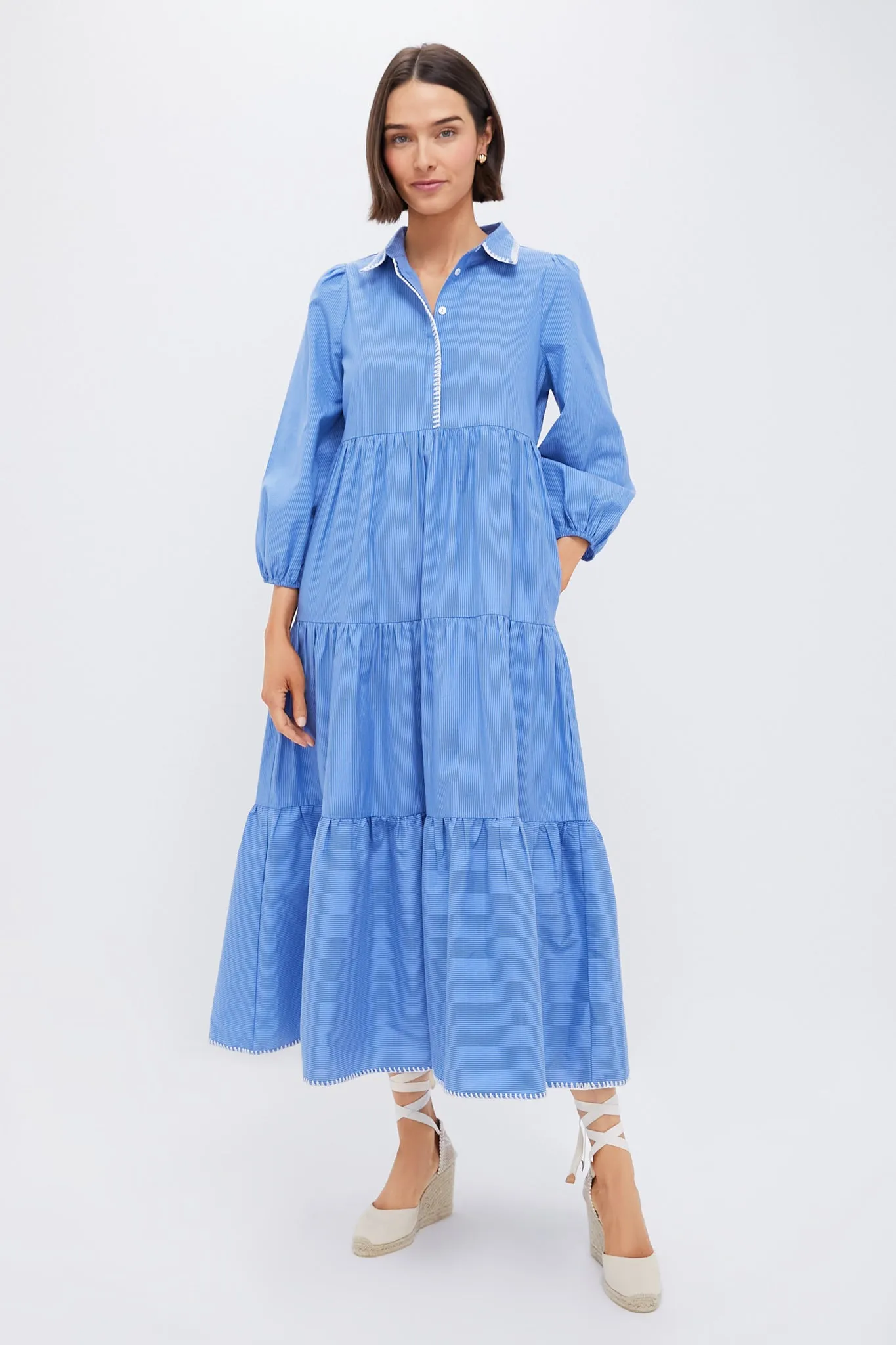 Whipstitch Blue Stripe Mabel Maxi Dress sold by Tuckernuck