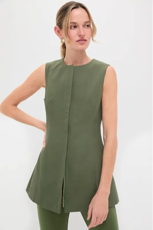 Green Rhoda Tunic Top sold by Tuckernuck