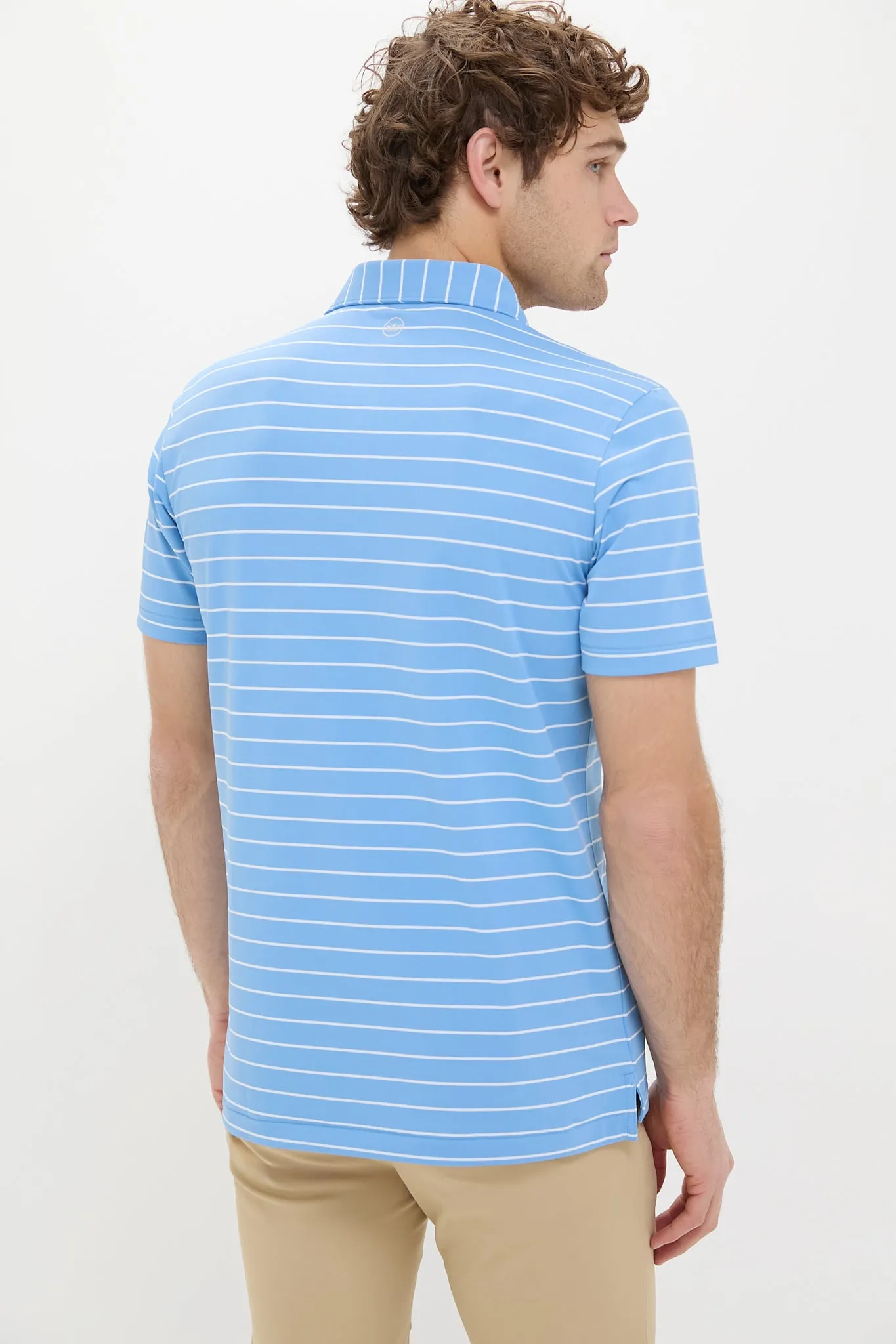 Fountain Blue Coda Performance Mesh Polo sold by Tuckernuck product image thumbnail 4