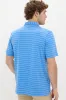 Blue Poppy Crown Comfort Ross Stripe Polo sold by Tuckernuck