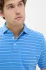 Blue Poppy Crown Comfort Ross Stripe Polo sold by Tuckernuck