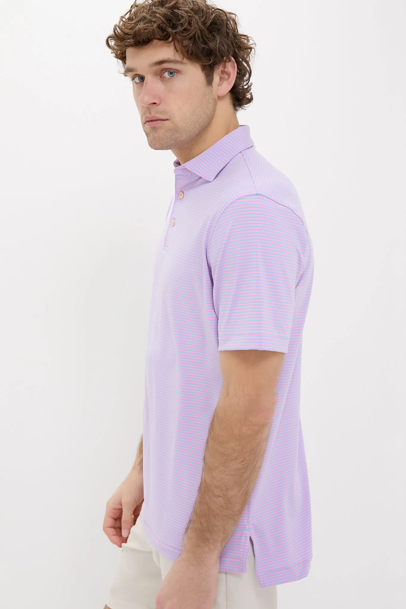 Pink Vale Hales Performance Jersey Polo sold by Tuckernuck product image thumbnail 3