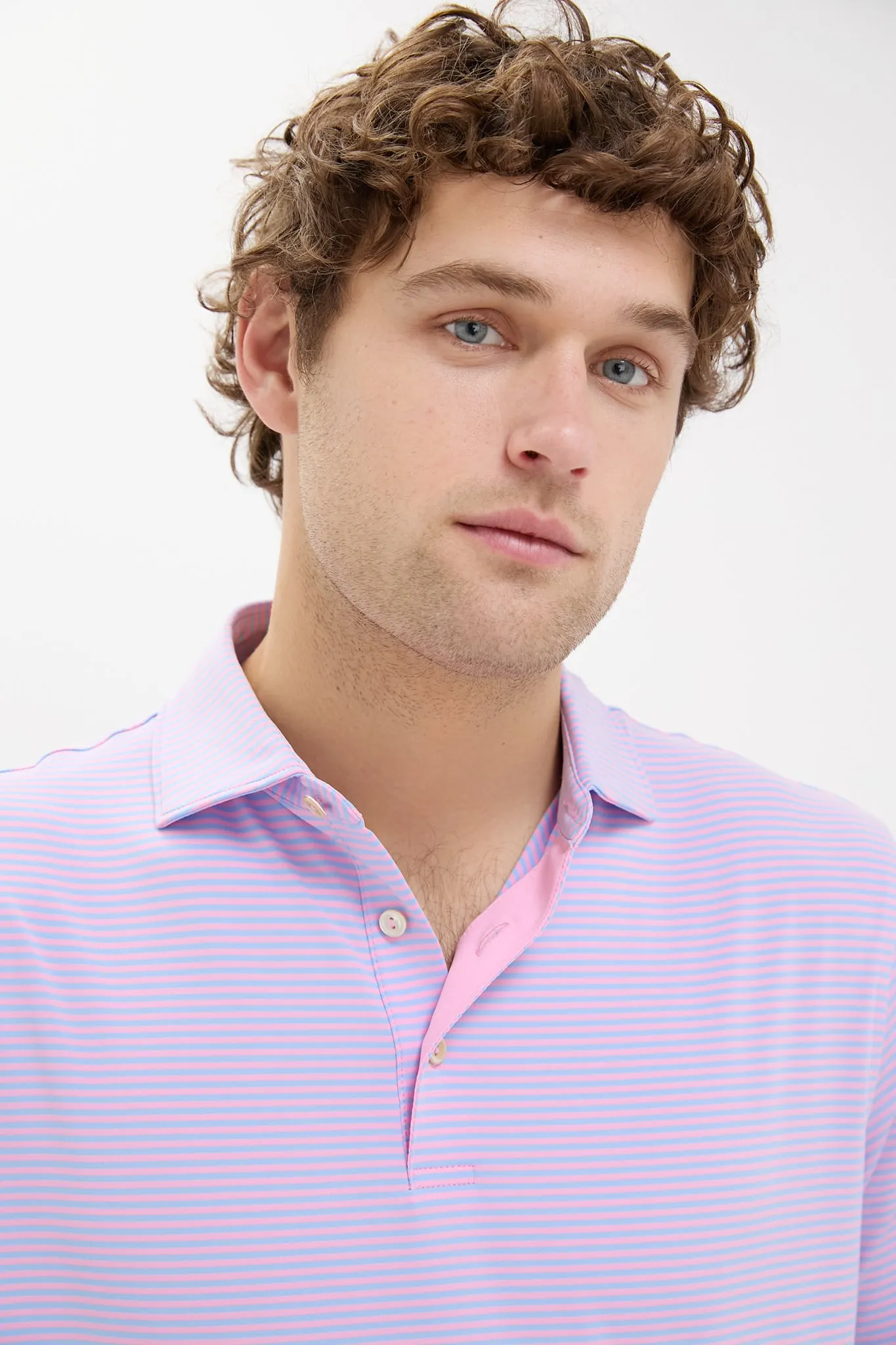 Pink Vale Hales Performance Jersey Polo sold by Tuckernuck product image thumbnail 5