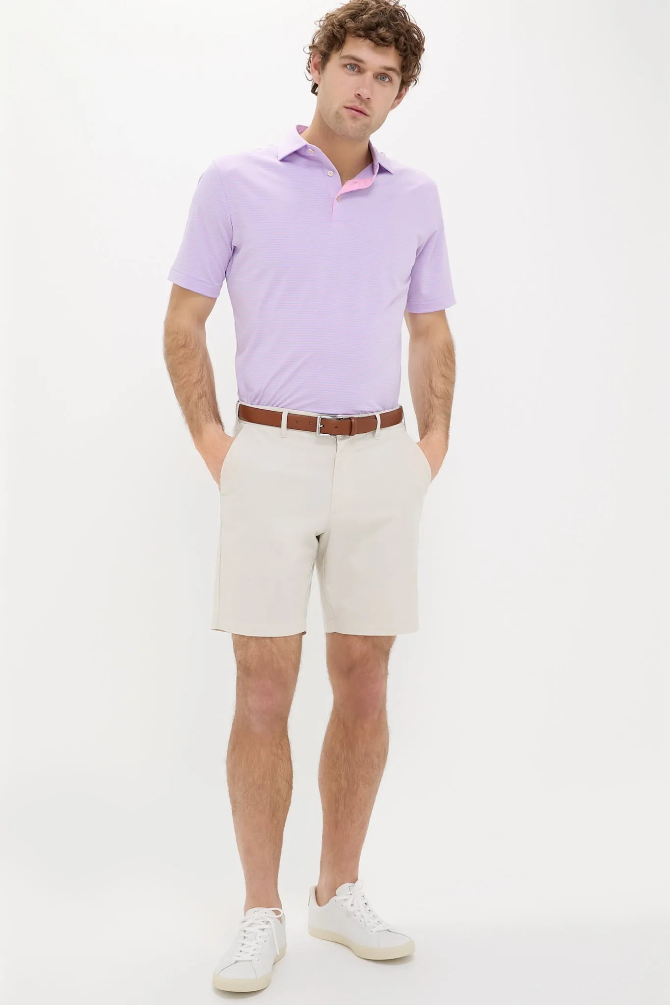 Pink Vale Hales Performance Jersey Polo sold by Tuckernuck product image thumbnail 2