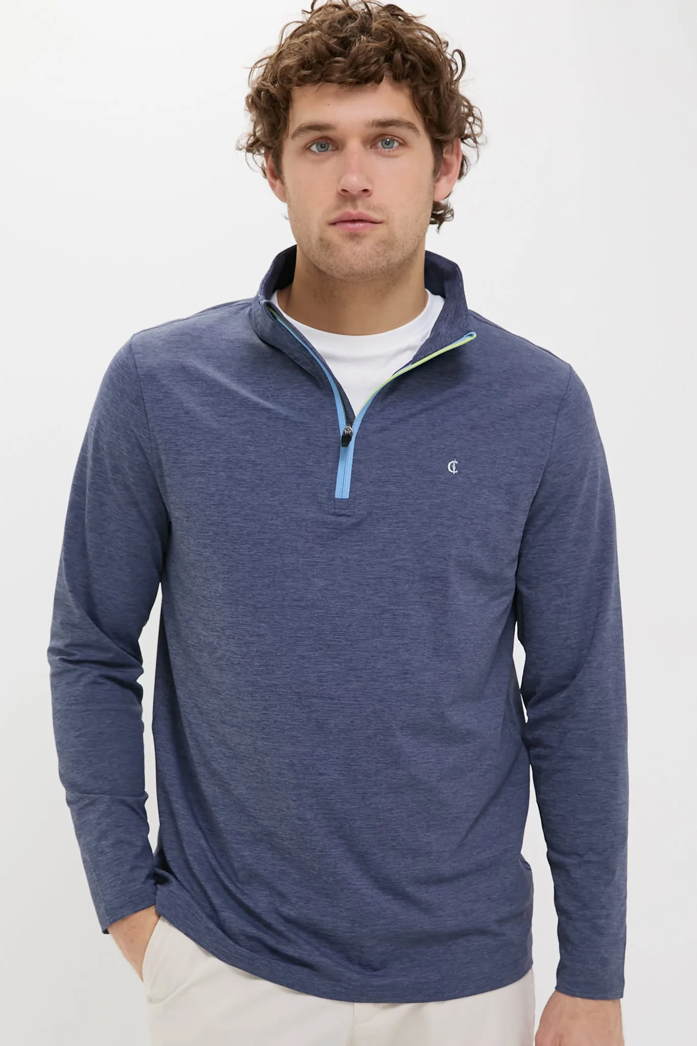 Mood Indigo Featherweight Performance Pullover sold by Tuckernuck
