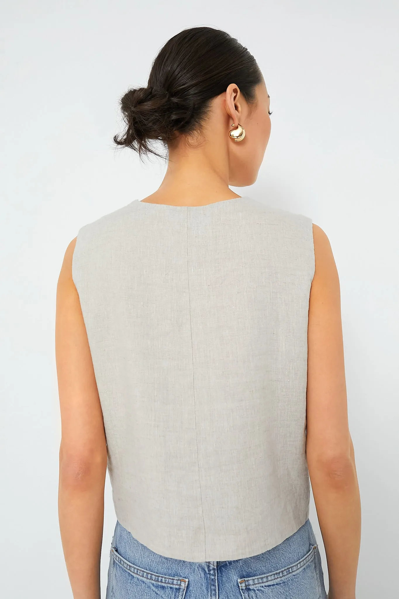 Natural Linen Swing Freya Vest sold by Tuckernuck product image thumbnail 4