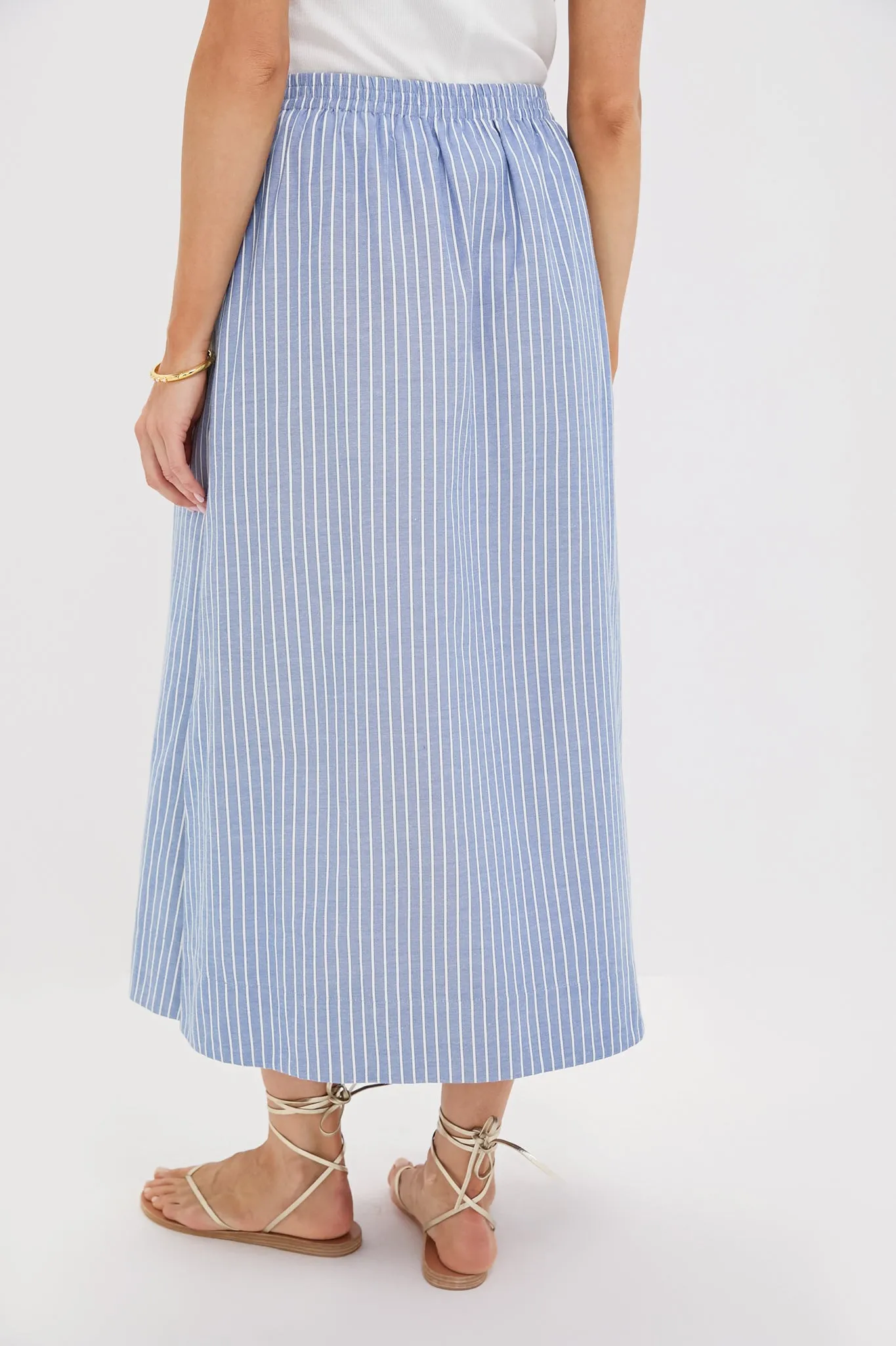 Blue Stripe Athena Skirt sold by Tuckernuck product image thumbnail 4