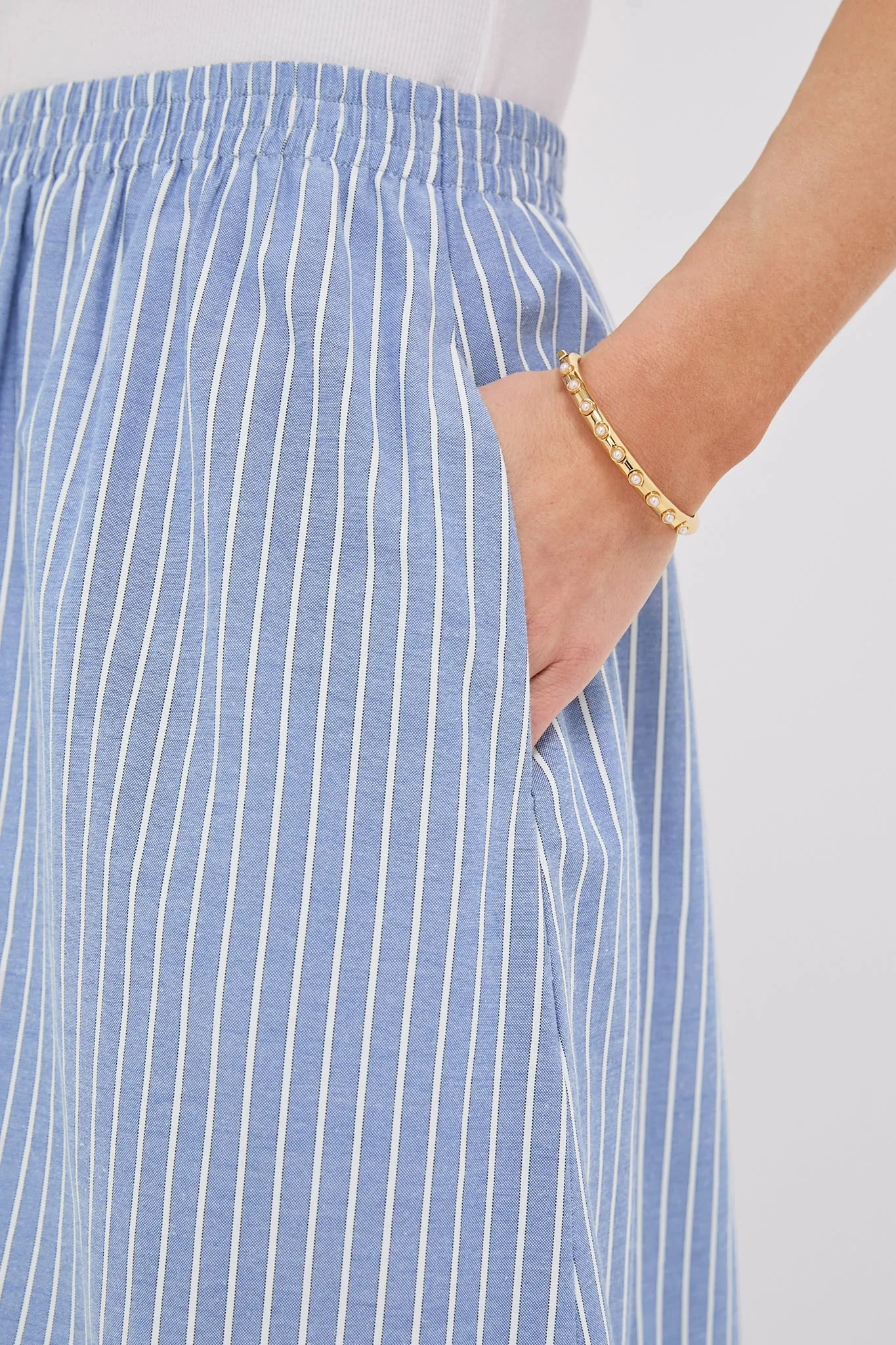 Blue Stripe Athena Skirt sold by Tuckernuck product image thumbnail 5