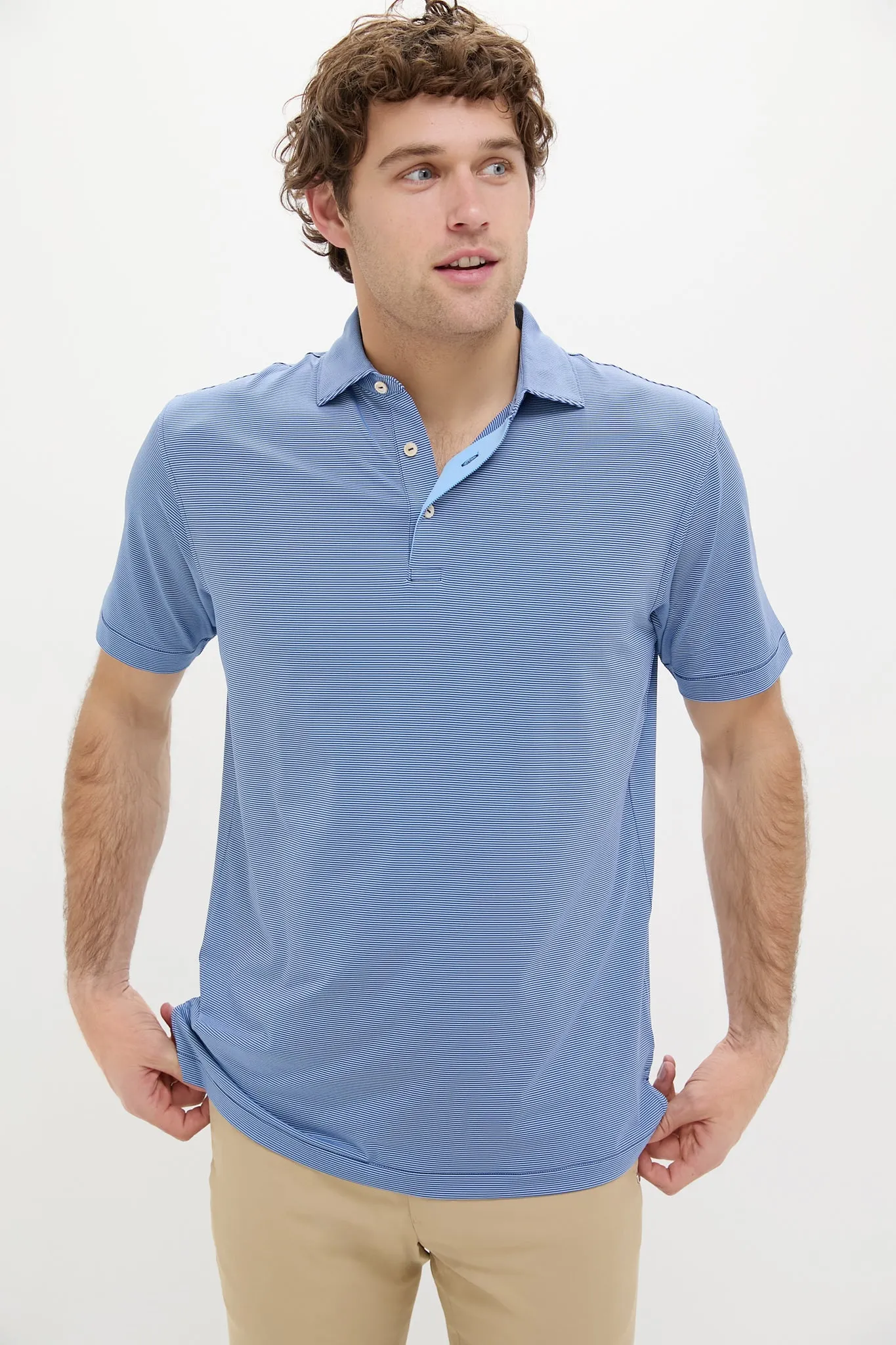 Sport Navy Jubilee Performance Jersey Polo sold by Tuckernuck