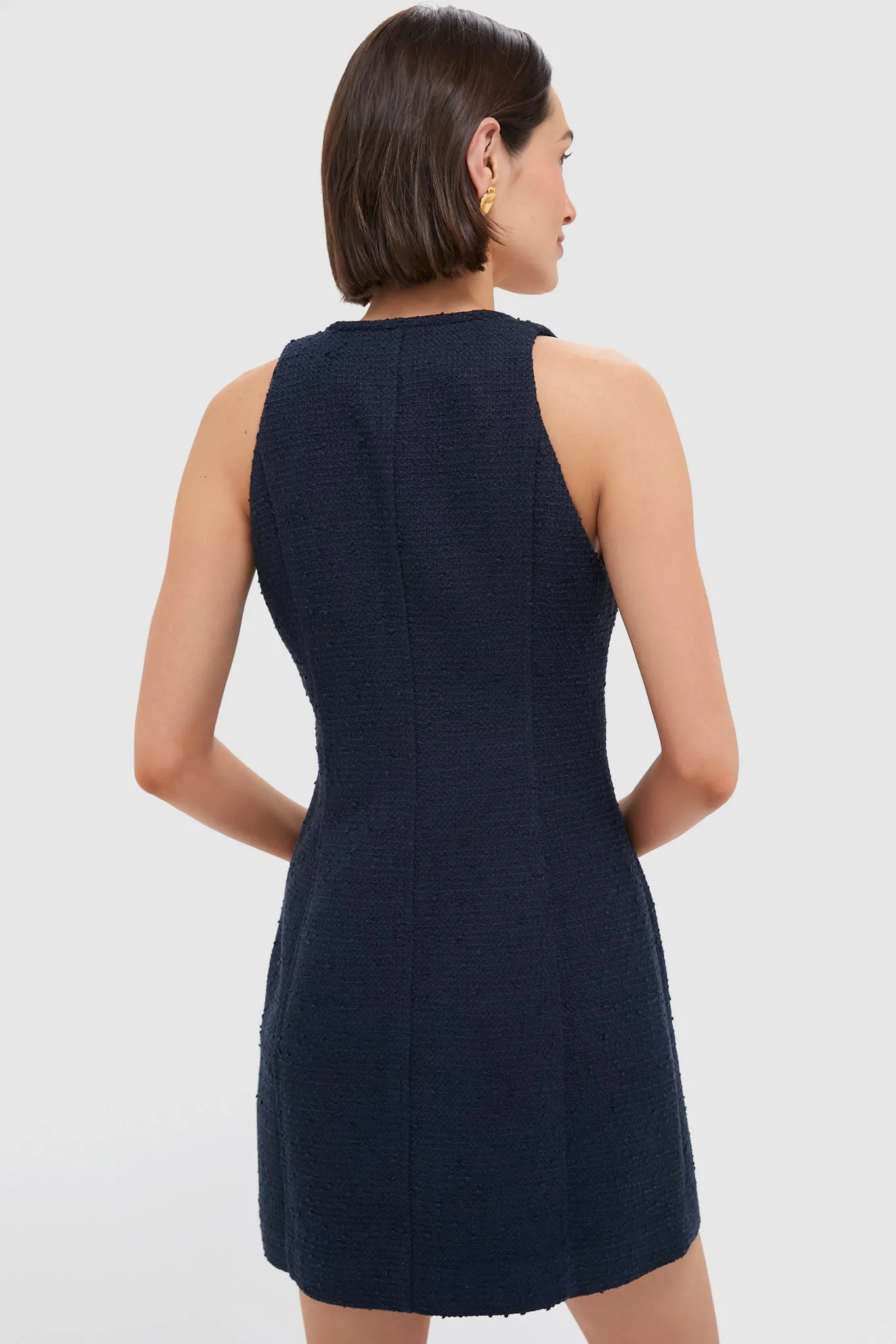 Navy Tweed Britton Dress sold by Tuckernuck product image thumbnail 4