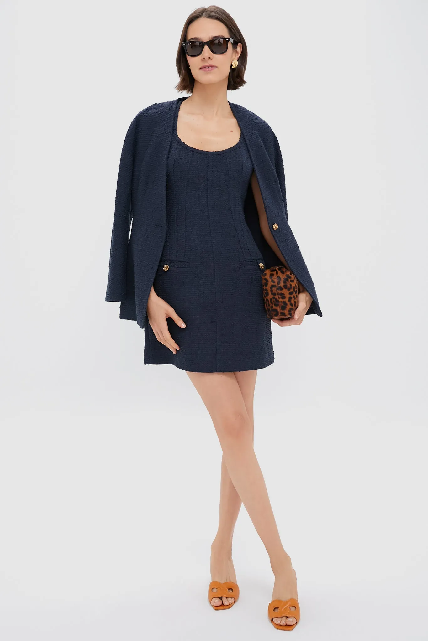 Navy Tweed Britton Dress sold by Tuckernuck product image thumbnail 2