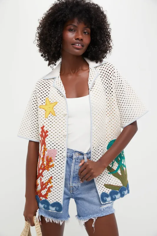 Cream Splash Shirt sold by Tuckernuck