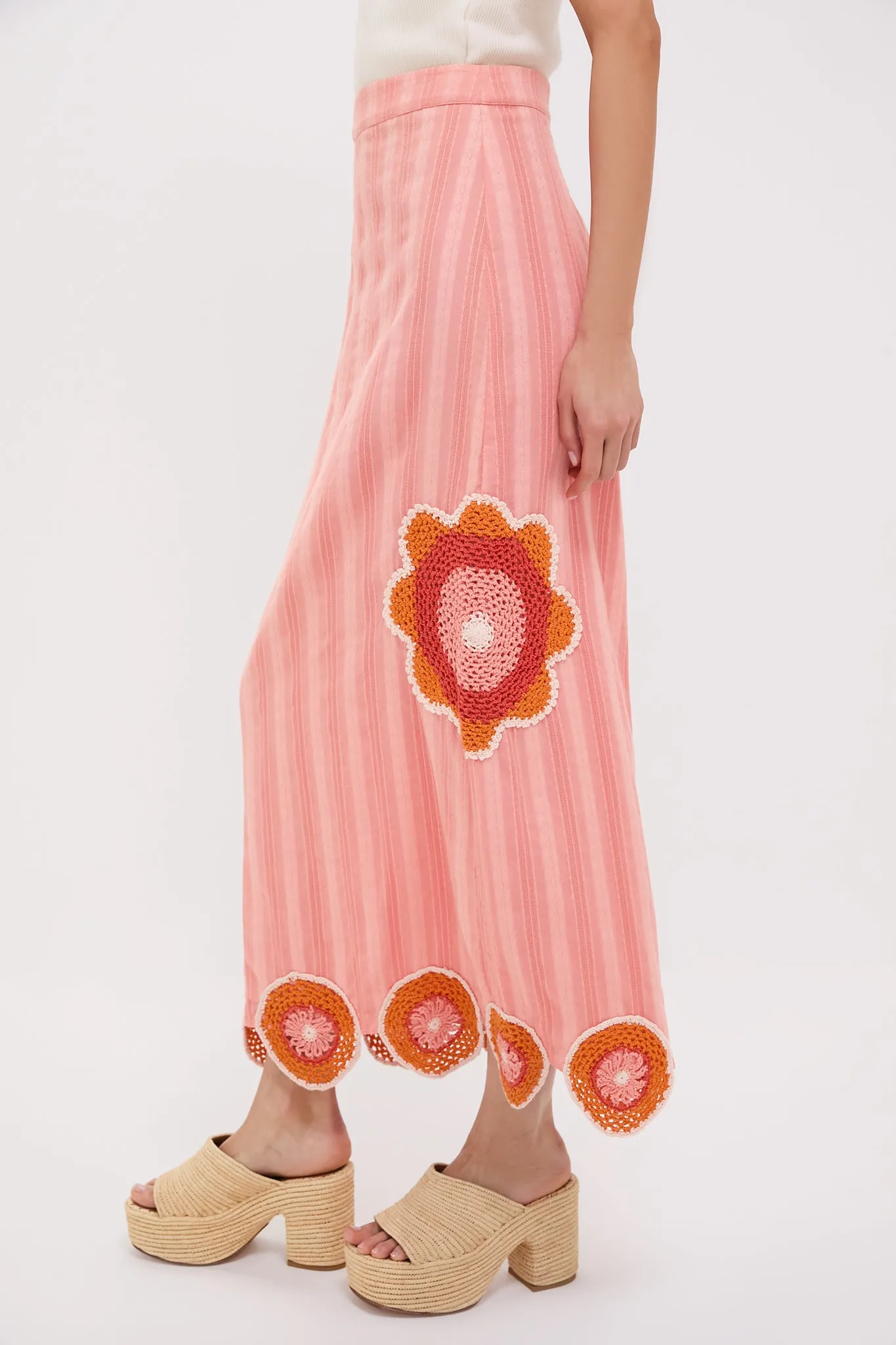 Coral Crochet Wells Skirt sold by Tuckernuck product image thumbnail 3