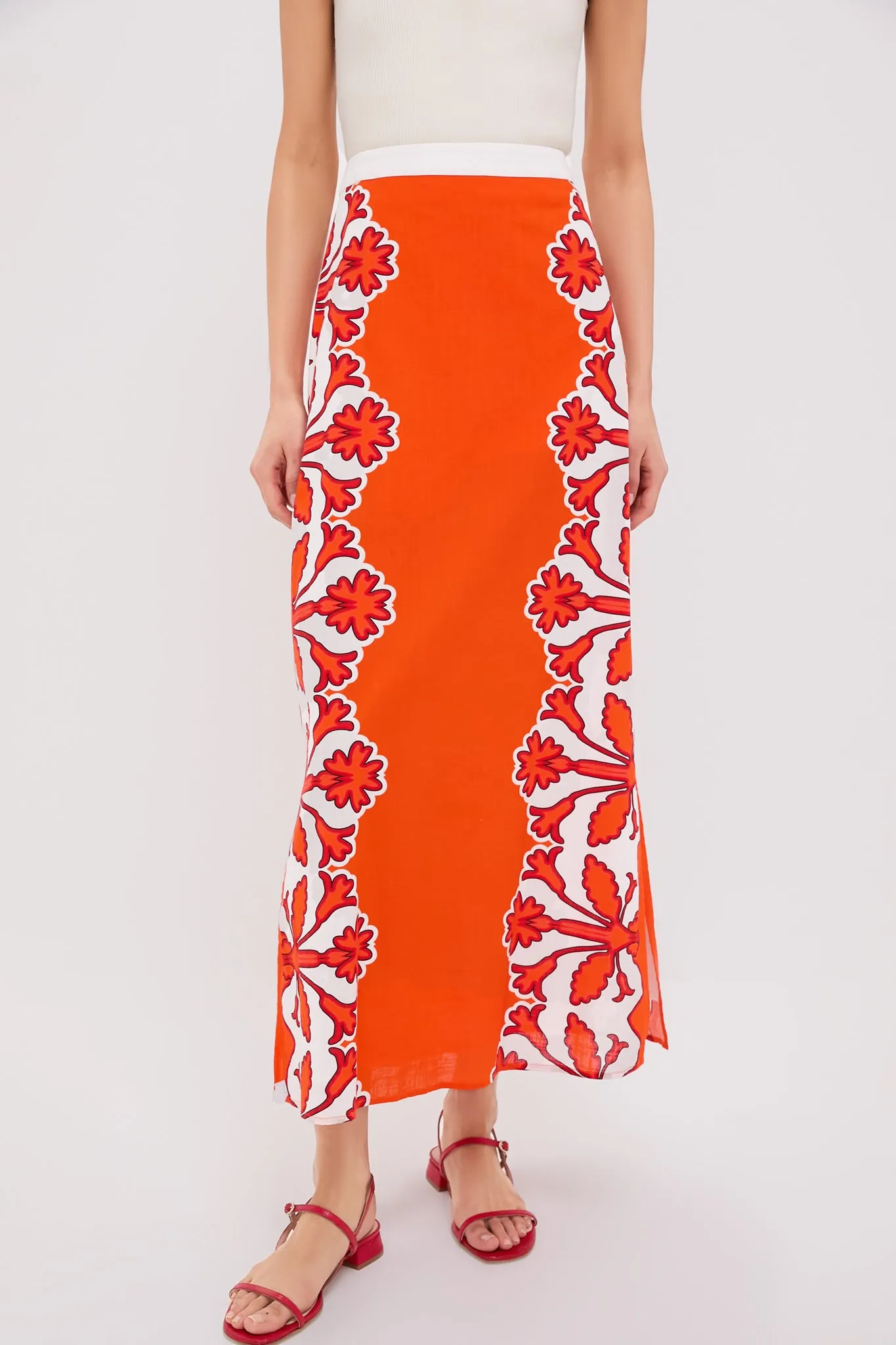 Cherry Fire Dillon Skirt sold by Tuckernuck