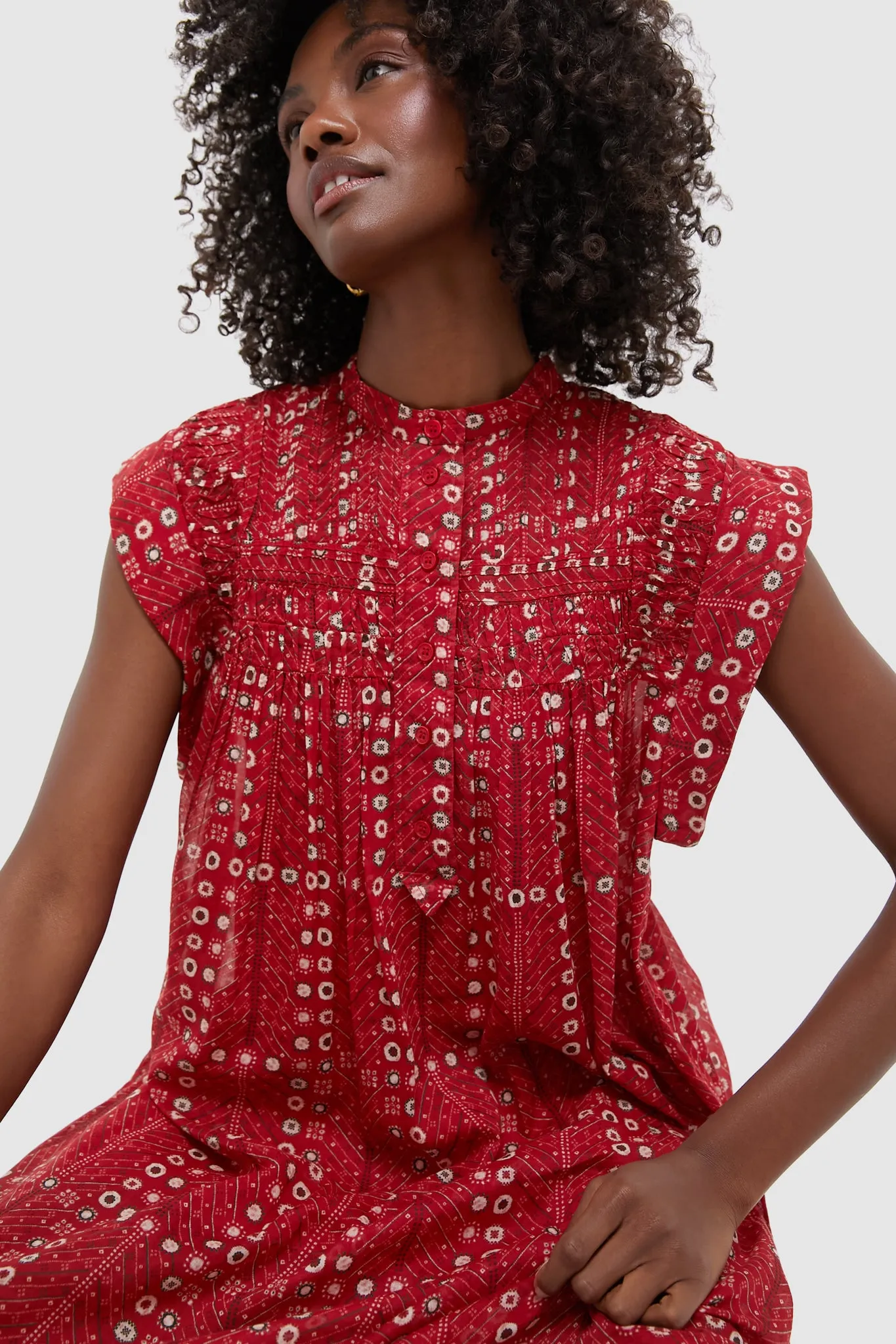 Red Leazali Dress sold by Tuckernuck product image thumbnail 5