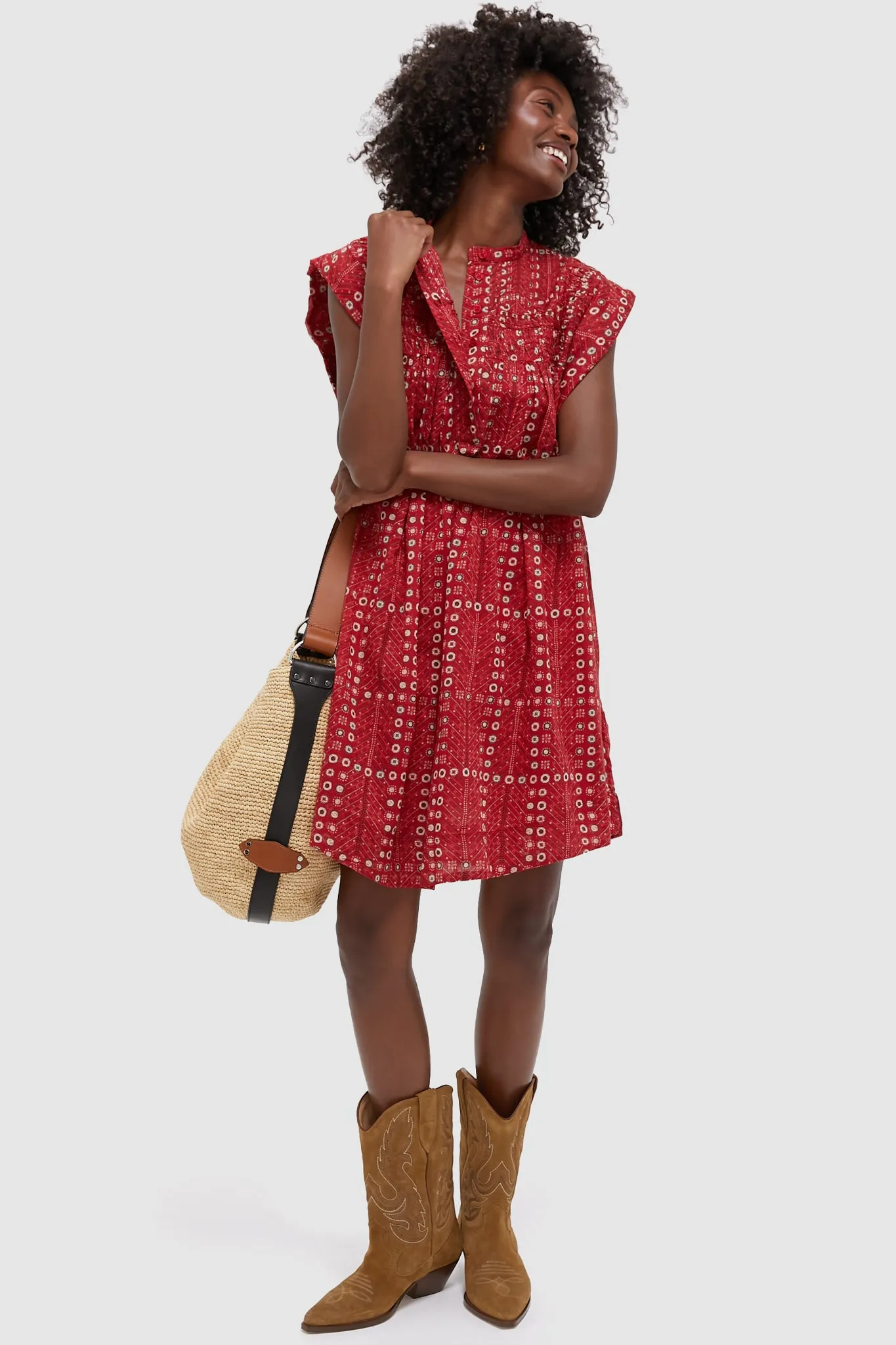 Red Leazali Dress sold by Tuckernuck product image thumbnail 2