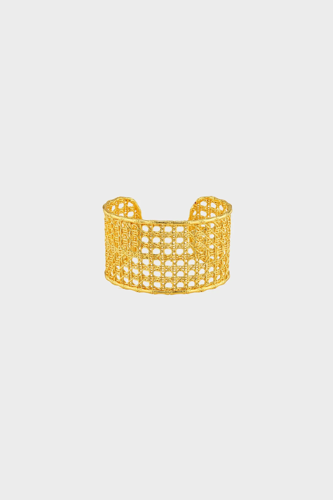 Gold Veranda Caning Cuff sold by Tuckernuck