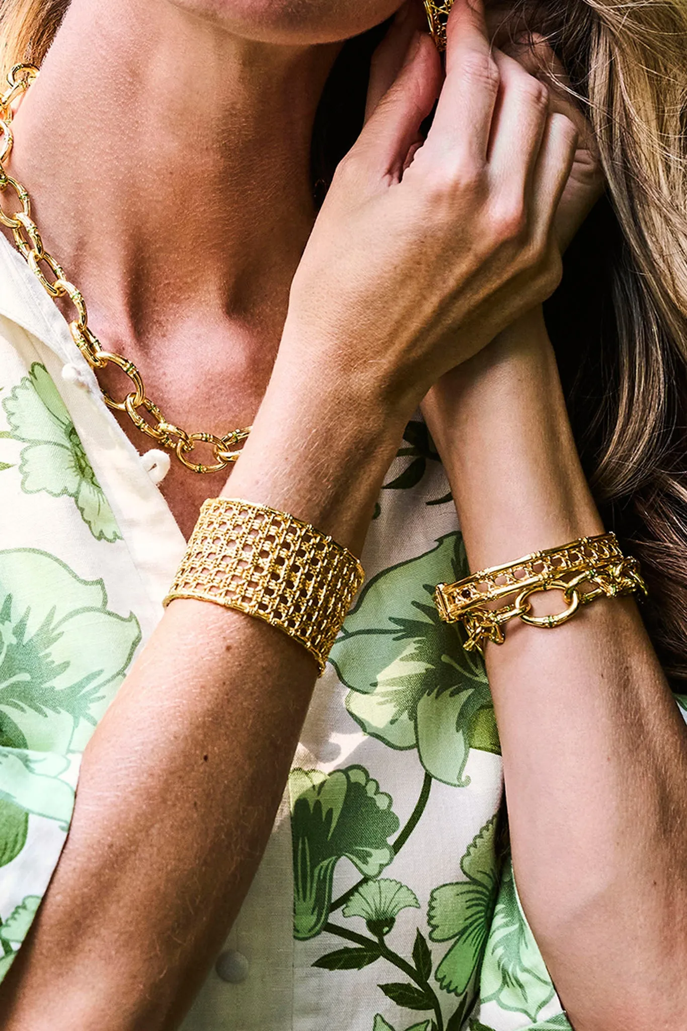 Enamel Bangkok Bamboo Link Bracelet sold by Tuckernuck product image thumbnail 4