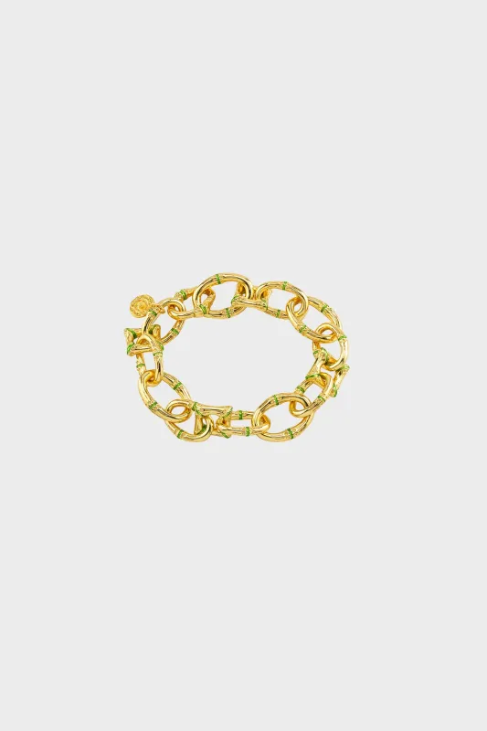 Enamel Bangkok Bamboo Link Bracelet sold by Tuckernuck
