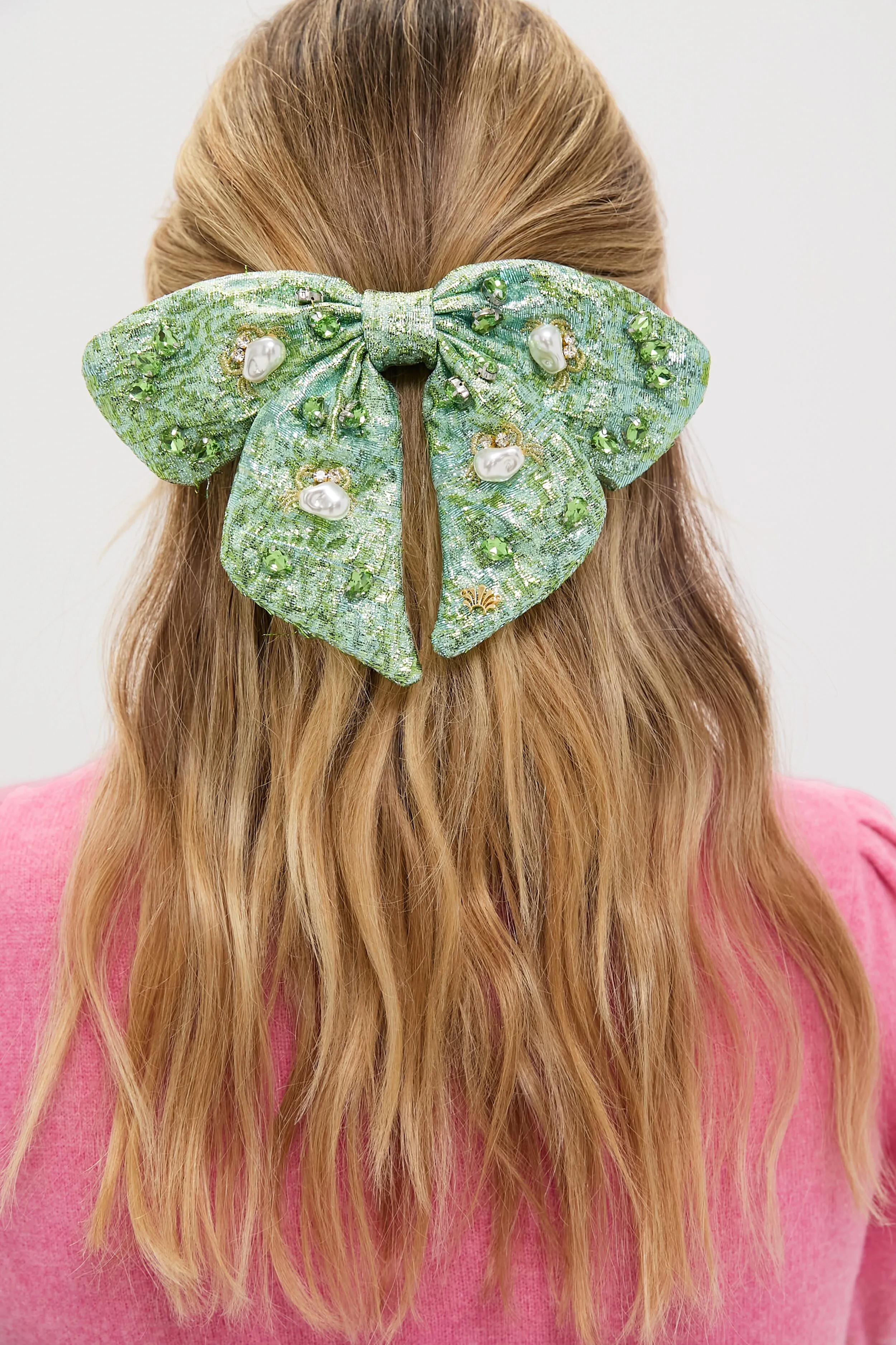 Jade Libby Pearl Embellished Bow sold by Tuckernuck product image thumbnail 2