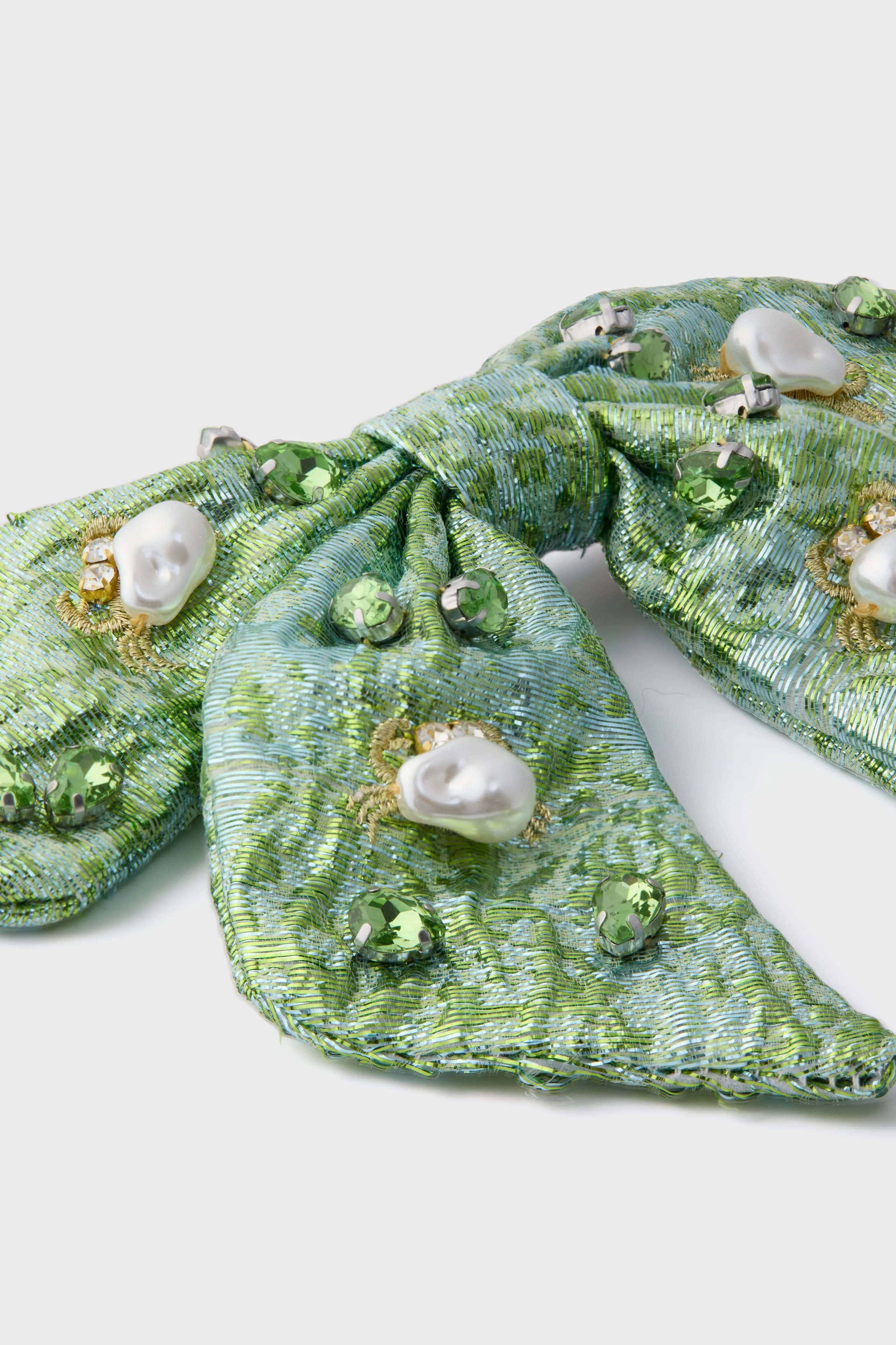 Jade Libby Pearl Embellished Bow sold by Tuckernuck product image thumbnail 3