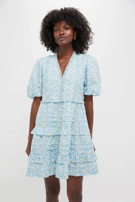 Mrs Stonely Blue Renee Dress sold by Tuckernuck