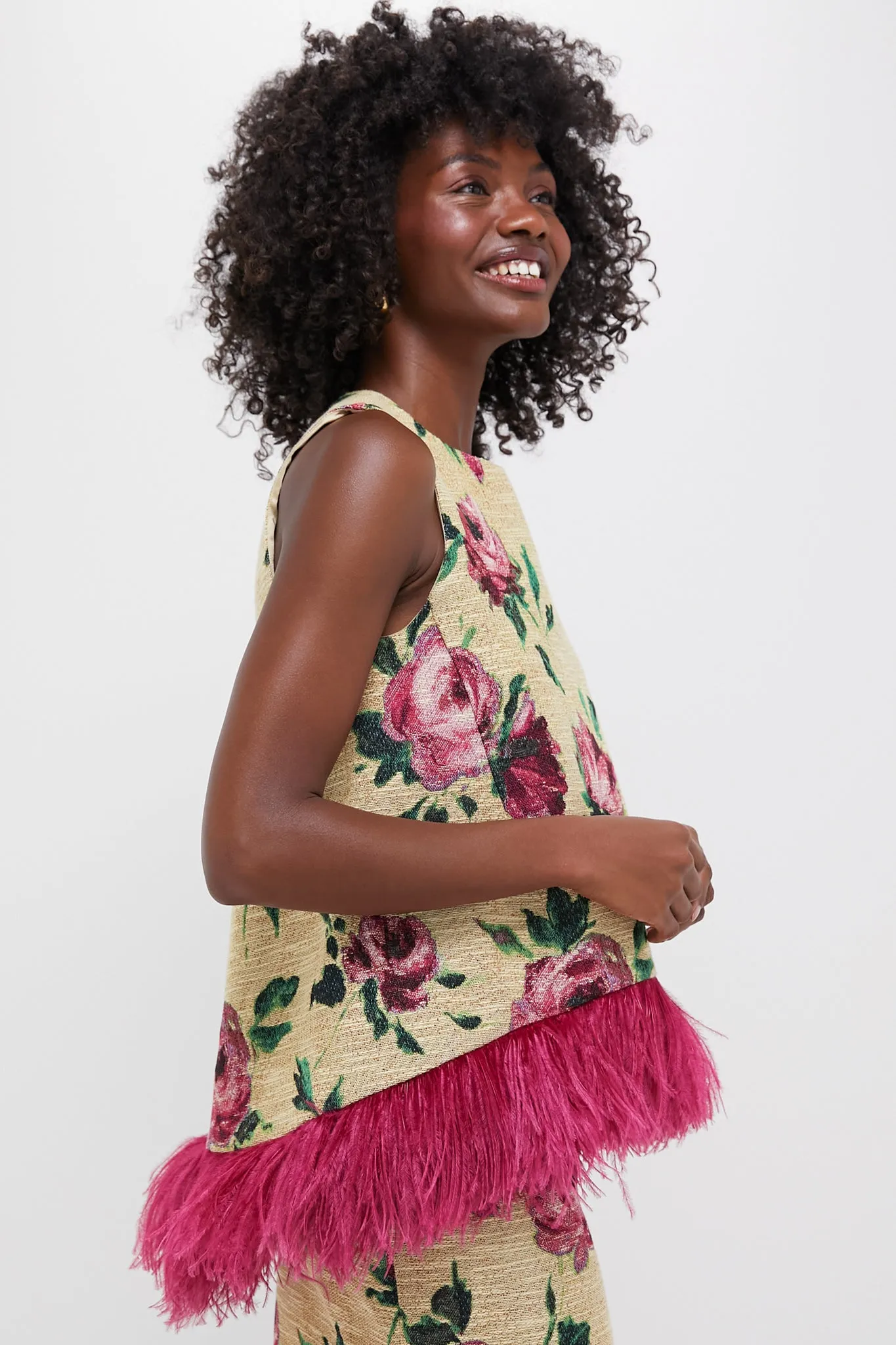 Roses La Scala Top with Feathers sold by Tuckernuck product image thumbnail 3