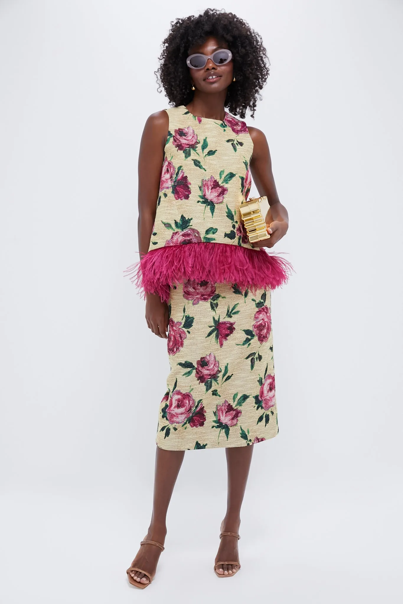 Roses La Scala Top with Feathers sold by Tuckernuck product image thumbnail 2