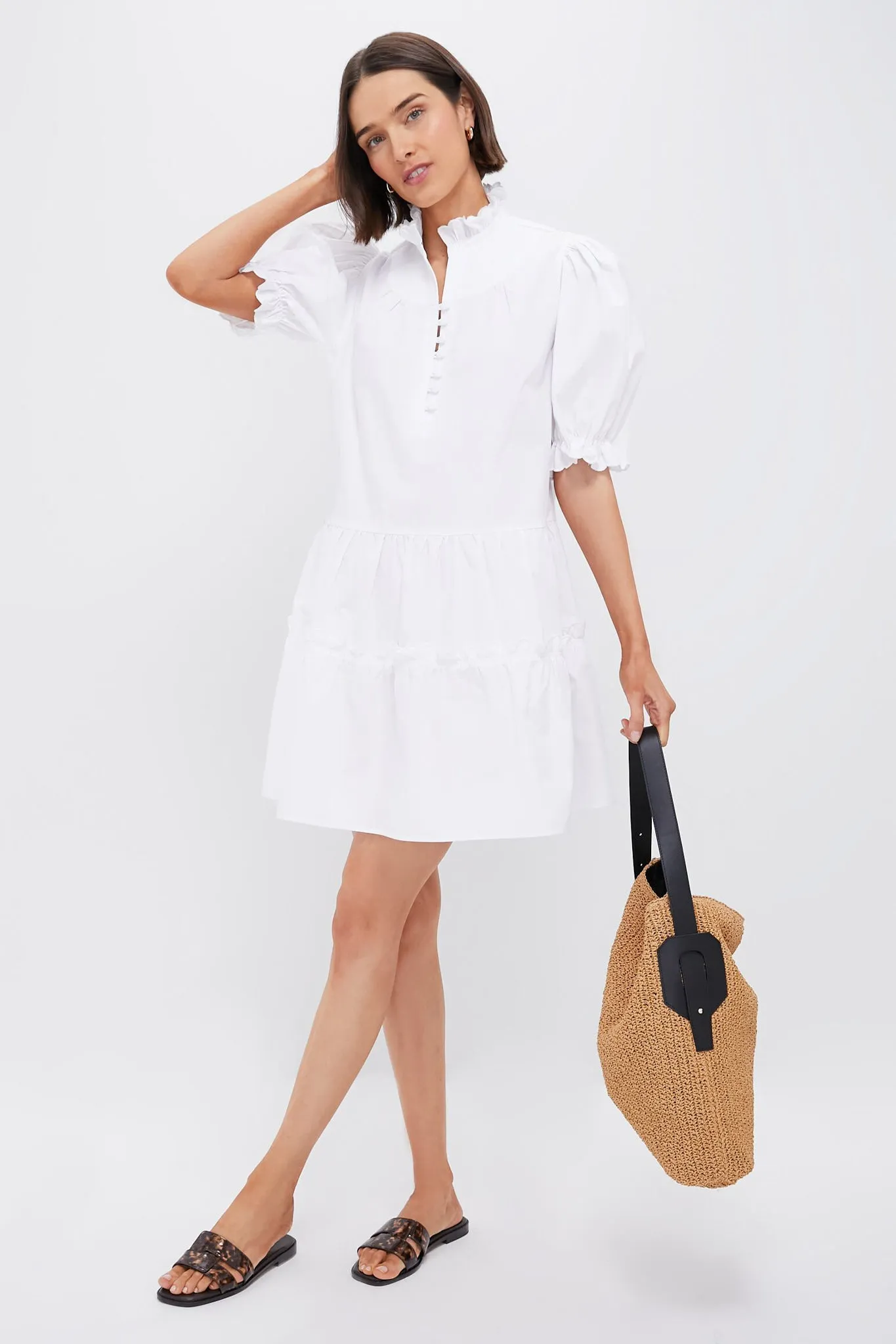 White Selena Mini Dress sold by Tuckernuck product image thumbnail 2