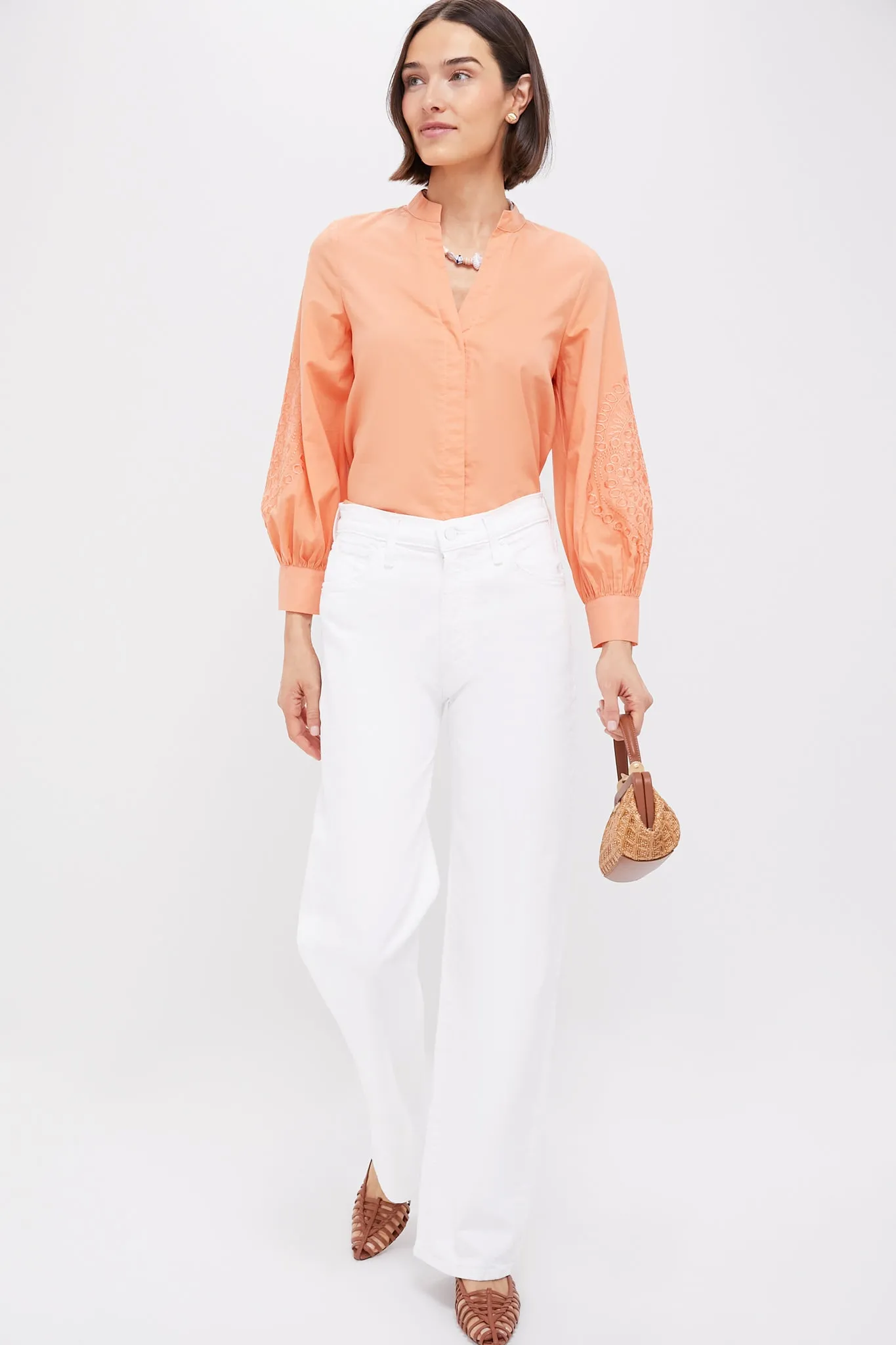 Creamsicle Embroidered Wisteria Blouse sold by Tuckernuck product image thumbnail 5