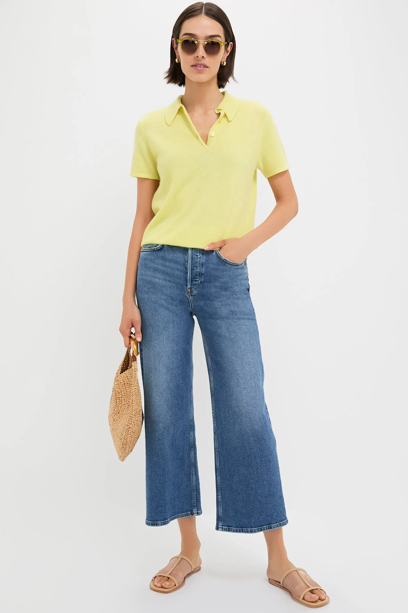 Mid 70s High Rise Wide Leg Crop sold by Tuckernuck product image thumbnail 2