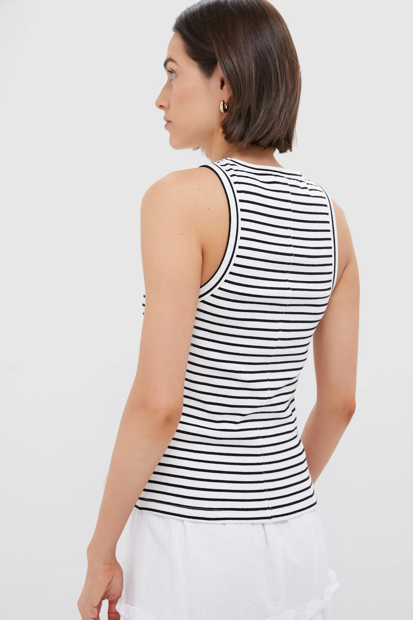 Black Stripe Foley Rib Racerback Tank sold by Tuckernuck product image thumbnail 4