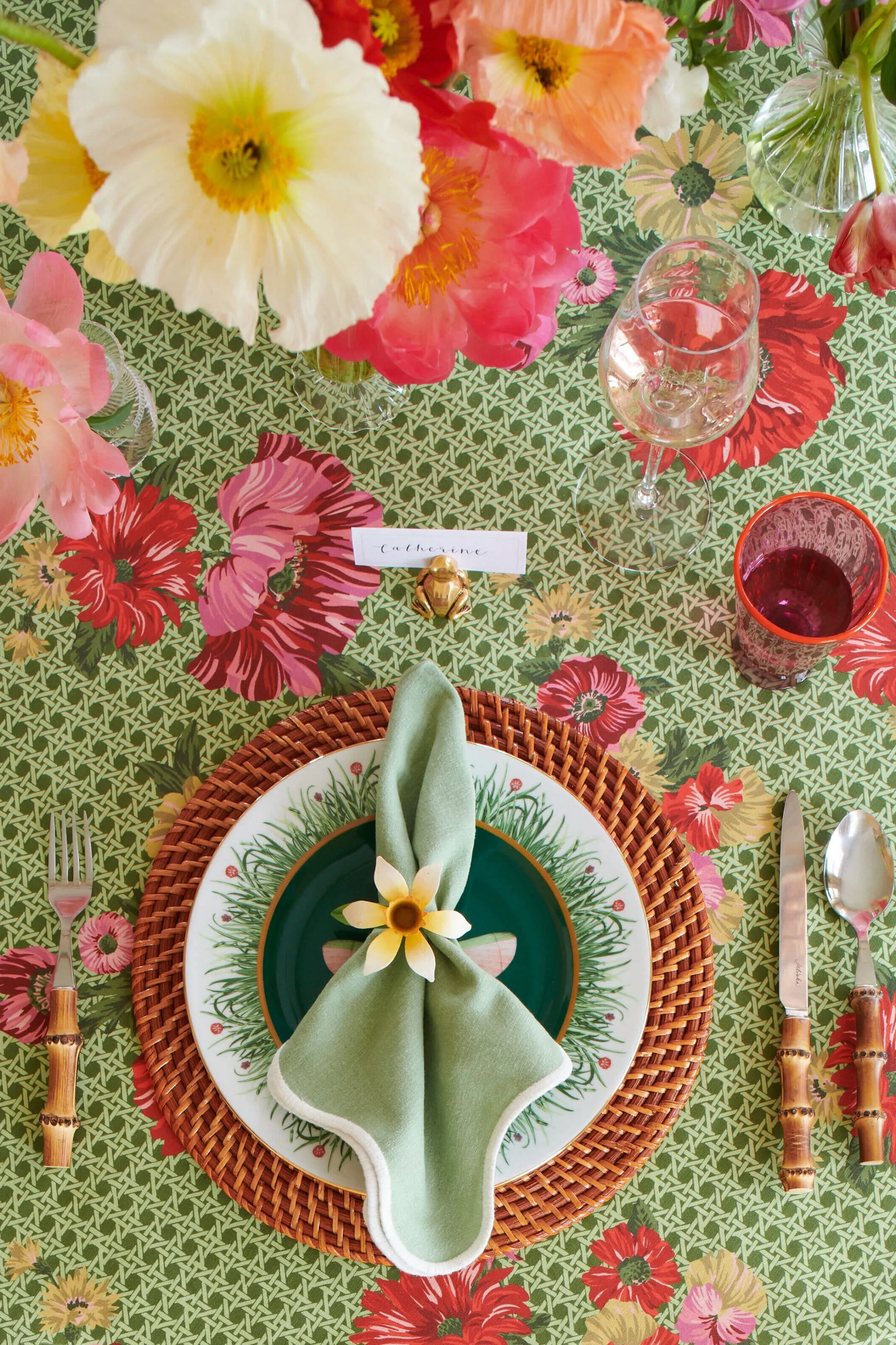 Meadow Walk Floral Napkin Ring Assorted Set of 4 sold by Tuckernuck product image thumbnail 2