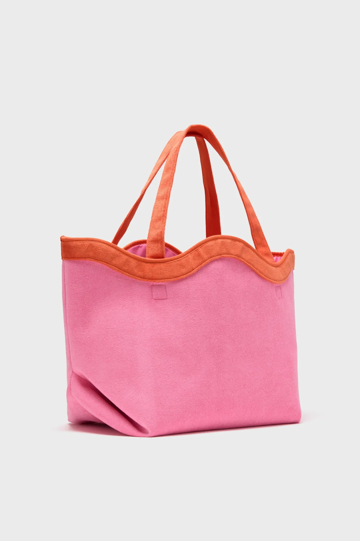 Pink and Tangerine Terrycloth August Tote sold by Tuckernuck product image thumbnail 4