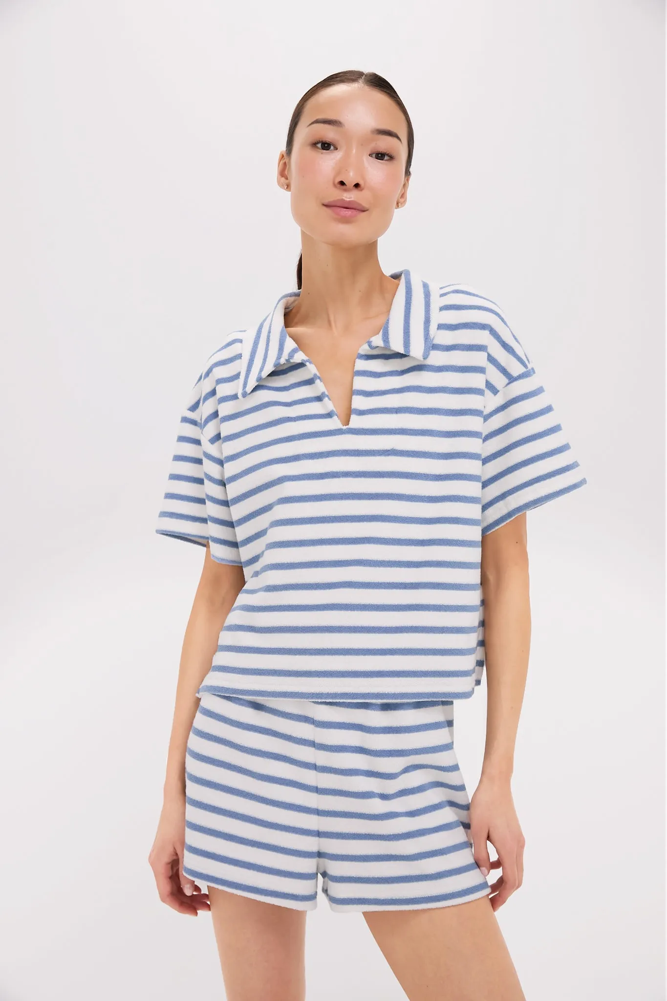 Striped Terrycloth Tybee Top sold by Tuckernuck
