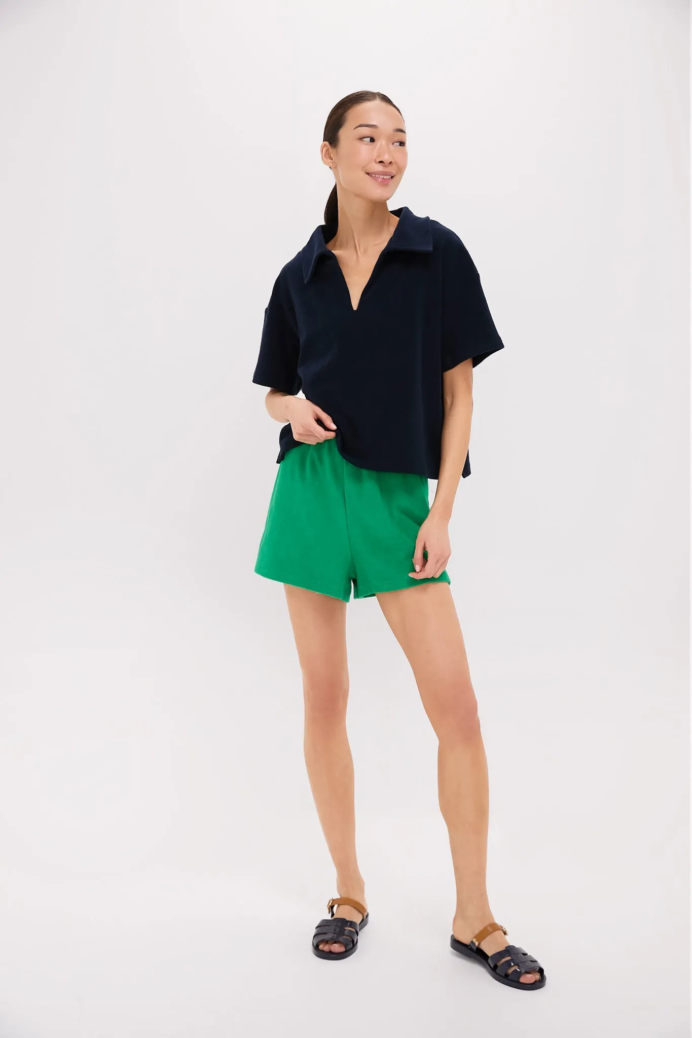Green Terrycloth Driftwood Shorts sold by Tuckernuck product image thumbnail 2