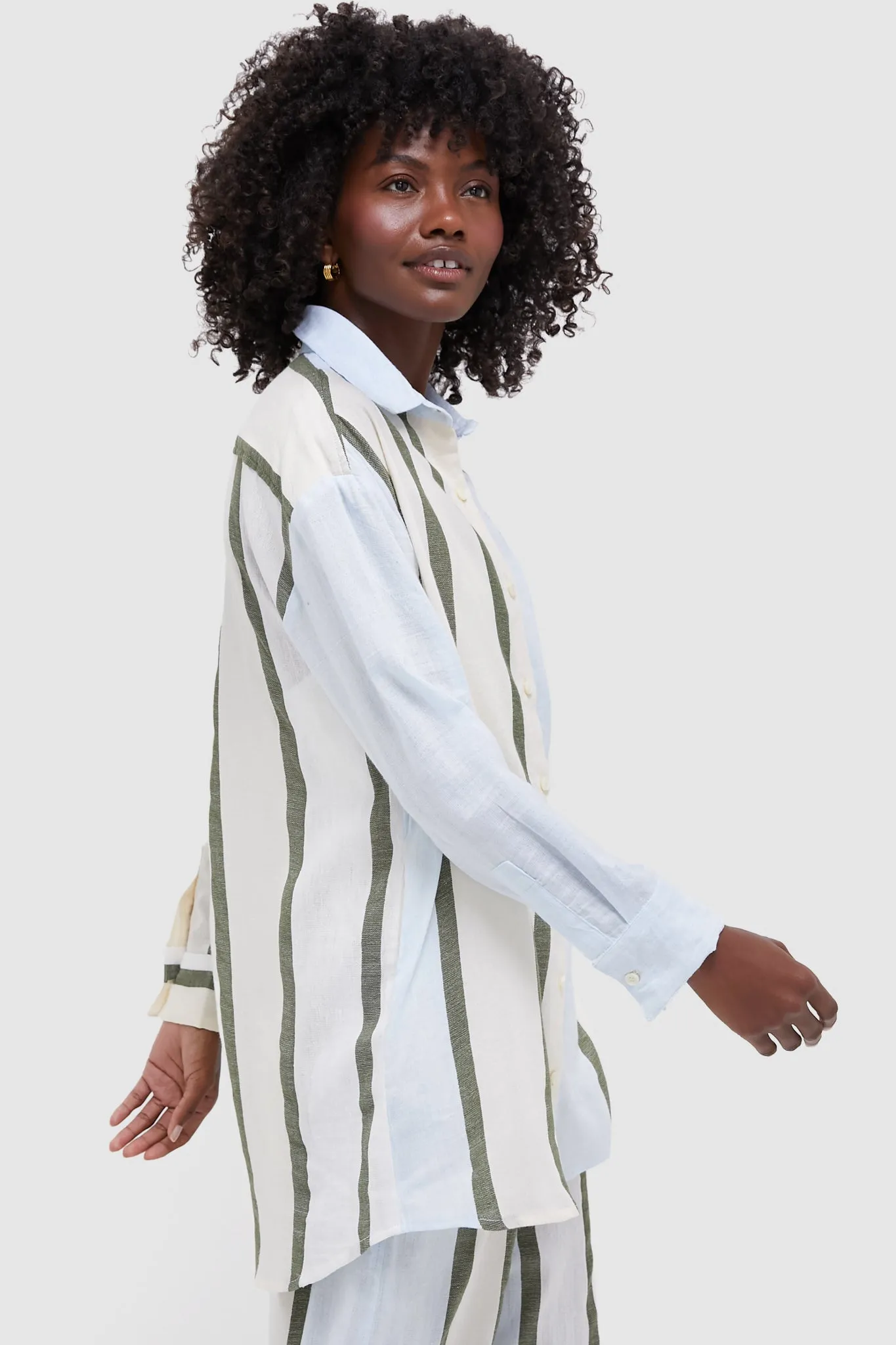 Entono Sage Mariam Shirt Dress sold by Tuckernuck product image thumbnail 4