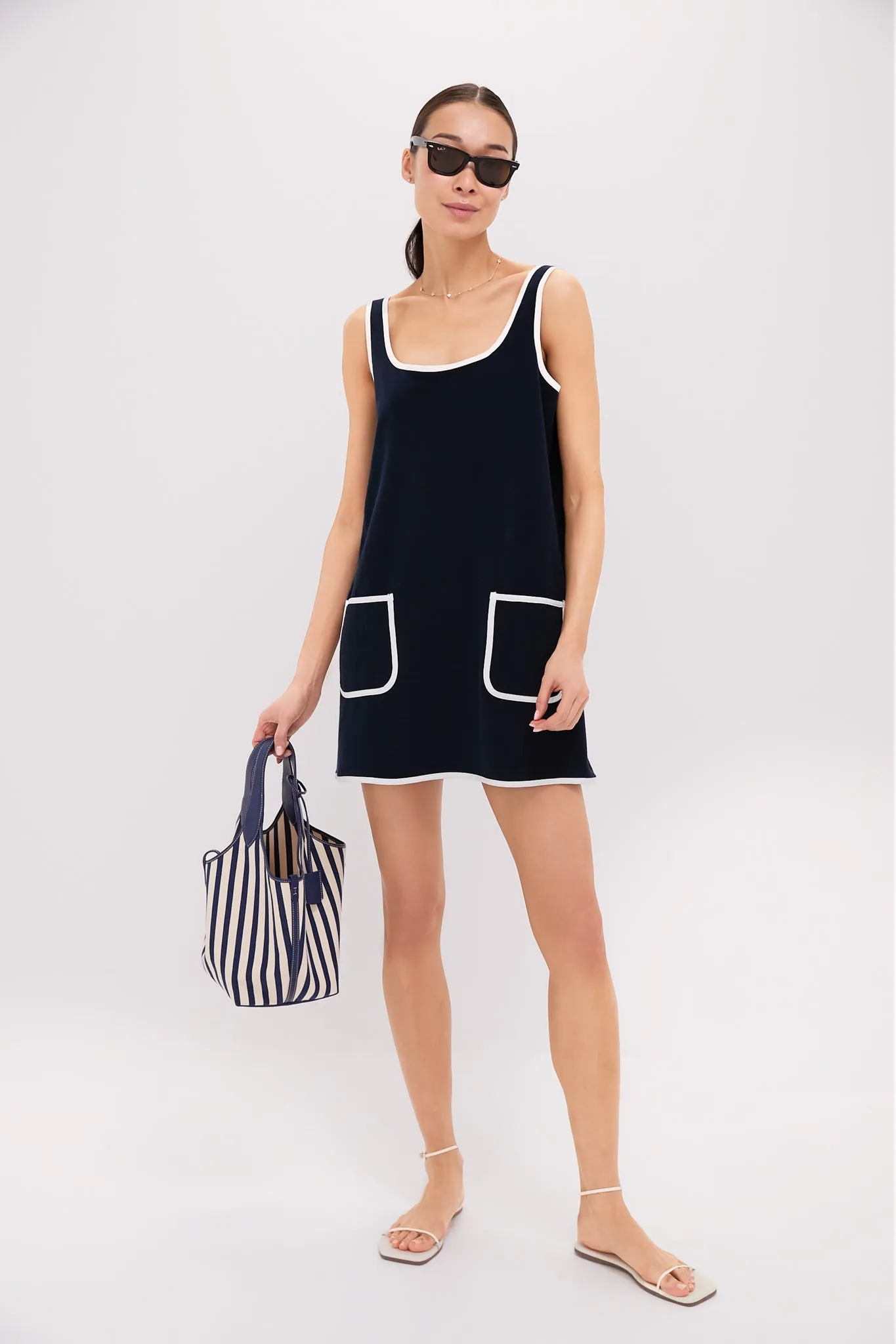 Navy Mini Terrycloth Dress Coverup sold by Tuckernuck product image thumbnail 2
