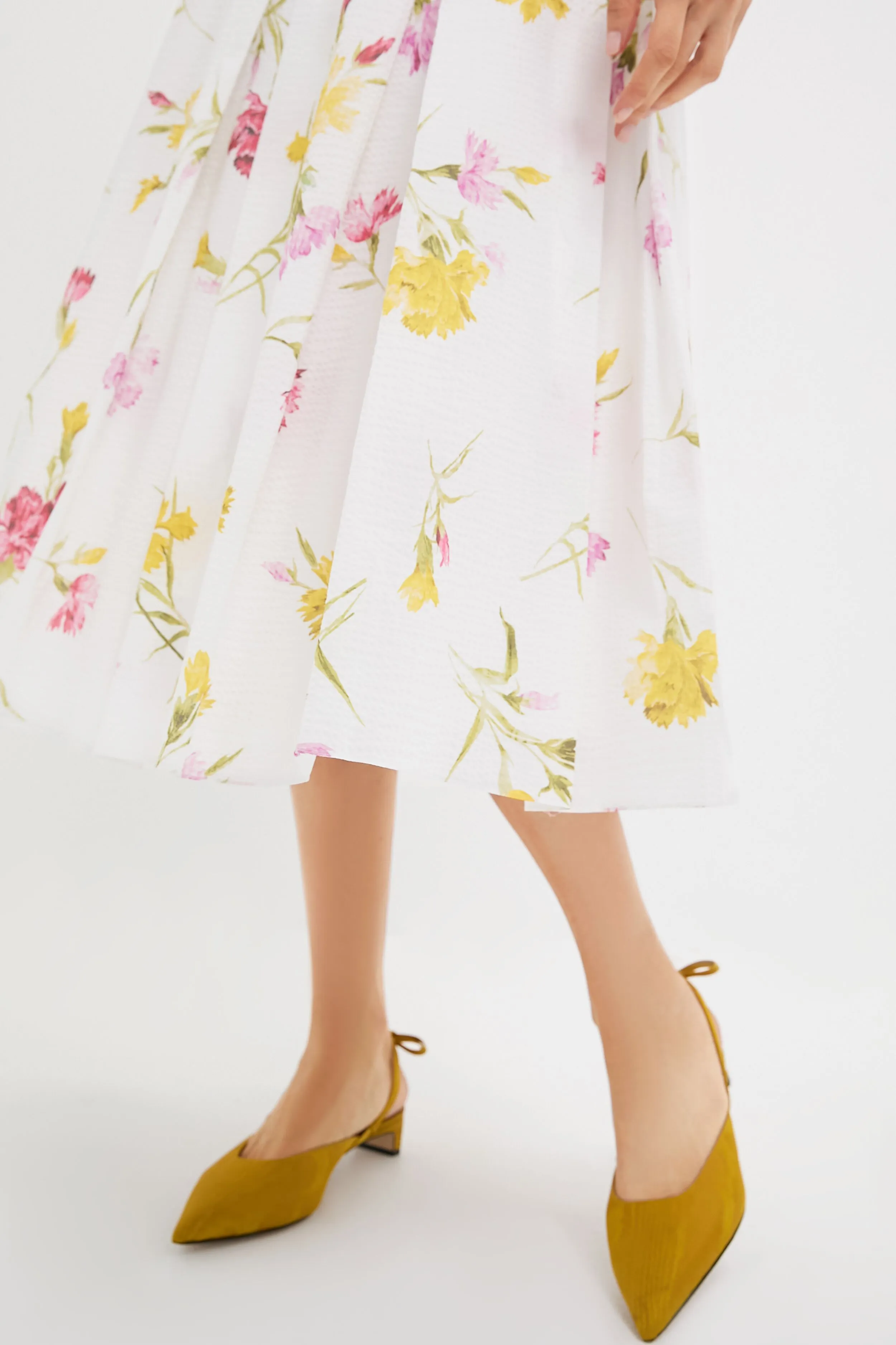 Dancing Carnation Multi Pleated Midi Skirt sold by Tuckernuck product image thumbnail 5