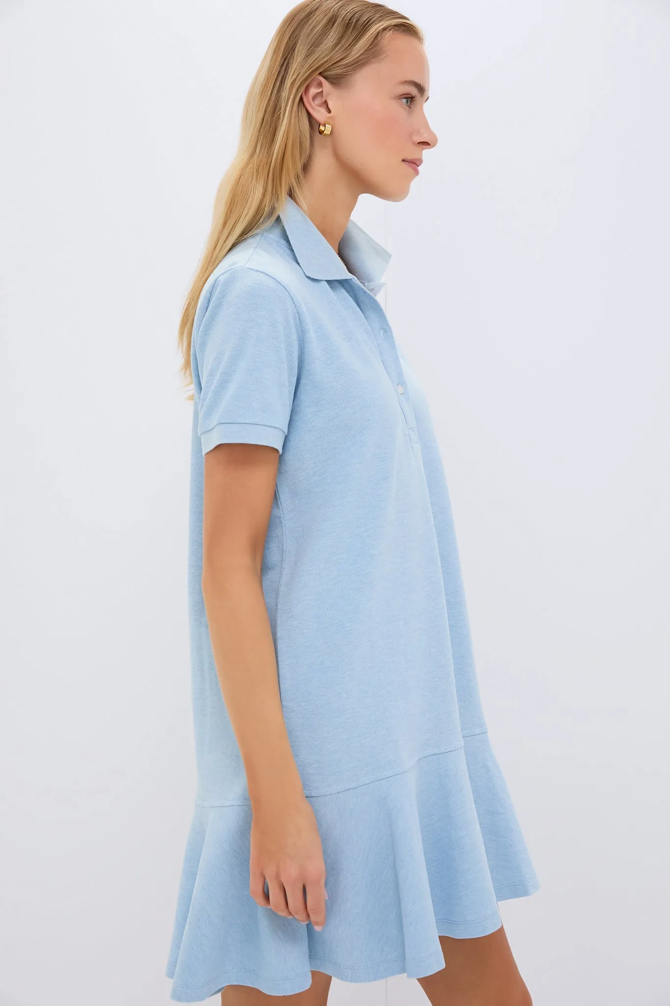 Light Blue Pique May Polo Dress sold by Tuckernuck product image thumbnail 3