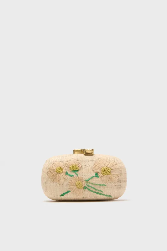 Natural Vintage Daisies Clutch sold by Tuckernuck
