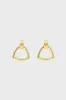 Gold Triangle Earrings sold by Tuckernuck