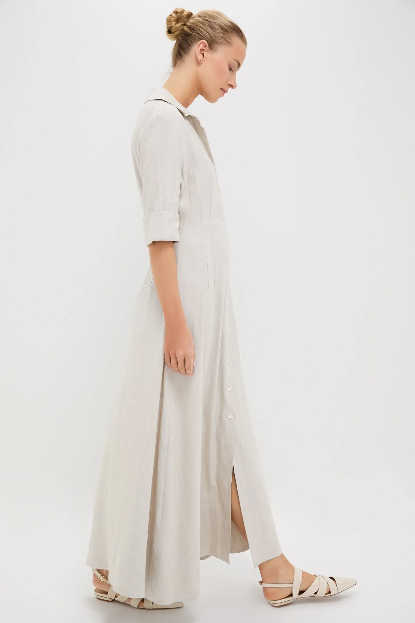 Natural Joan Linen Dress sold by Tuckernuck product image thumbnail 3