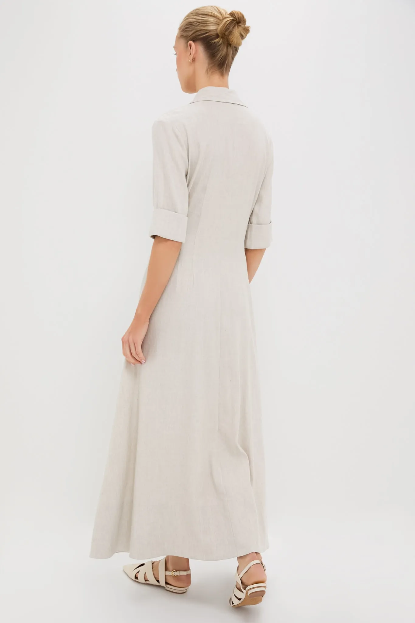 Natural Joan Linen Dress sold by Tuckernuck product image thumbnail 4