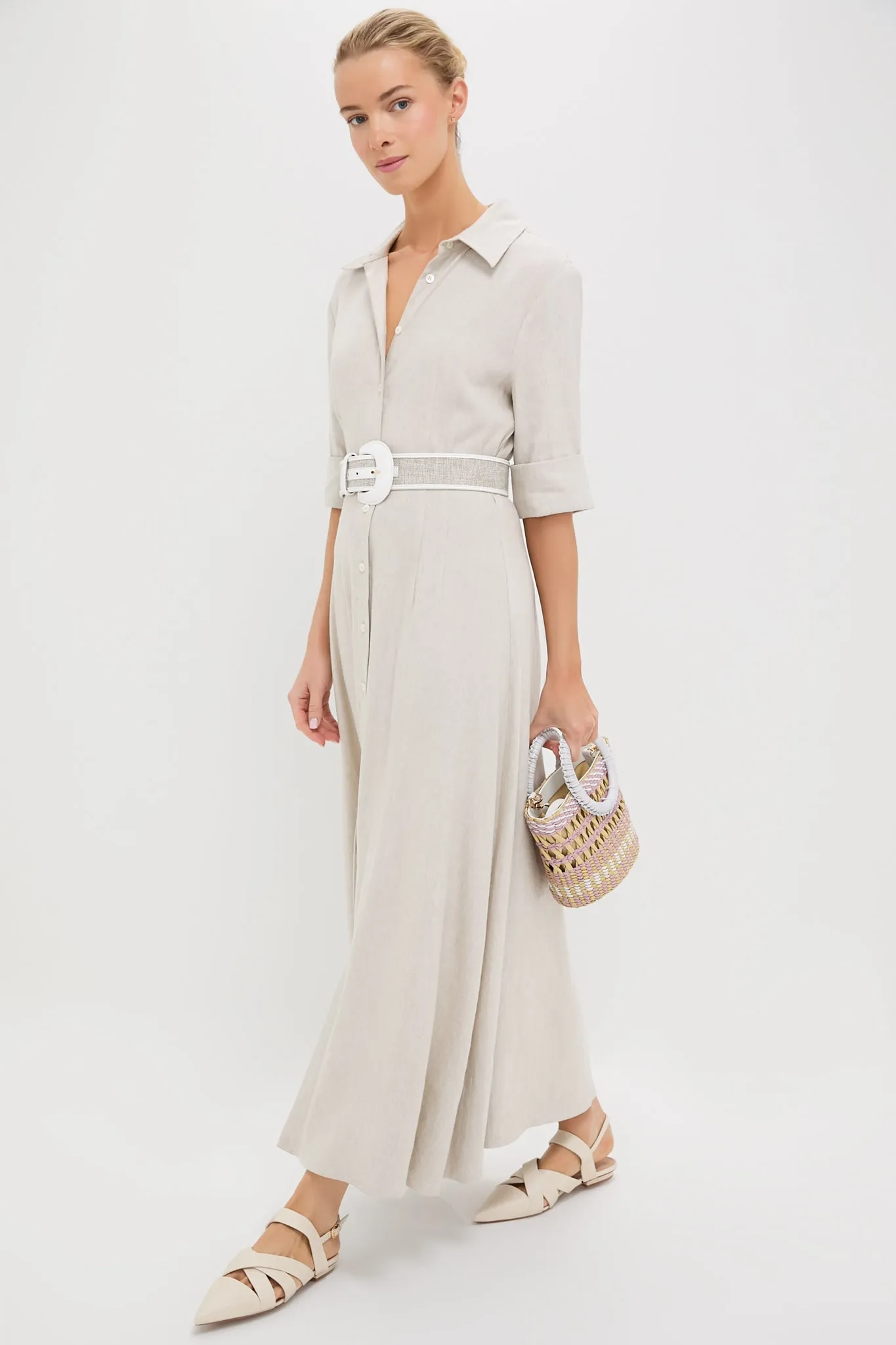 Natural Joan Linen Dress sold by Tuckernuck product image thumbnail 2