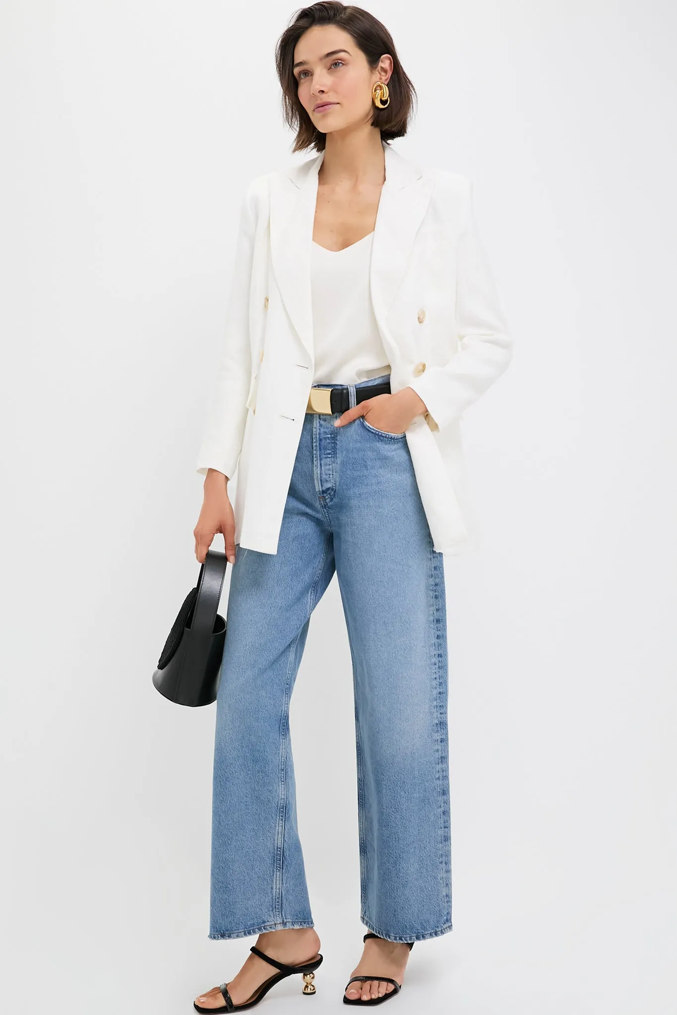 Black and Gold Mason Belt sold by Tuckernuck product image thumbnail 3