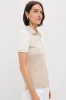 Sandstone Colorblock Pique Puff Sleeve Peggy Polo sold by Tuckernuck