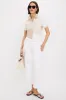 Sandstone Colorblock Pique Puff Sleeve Peggy Polo sold by Tuckernuck